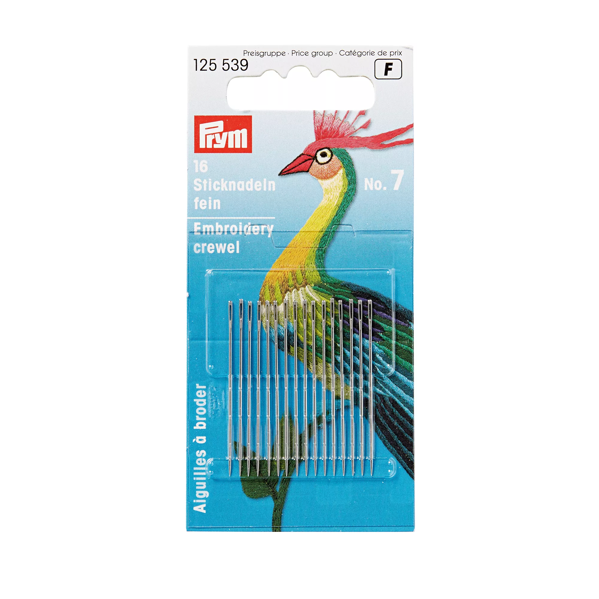 Prym Crewelnadeln Nr. 7, silber
