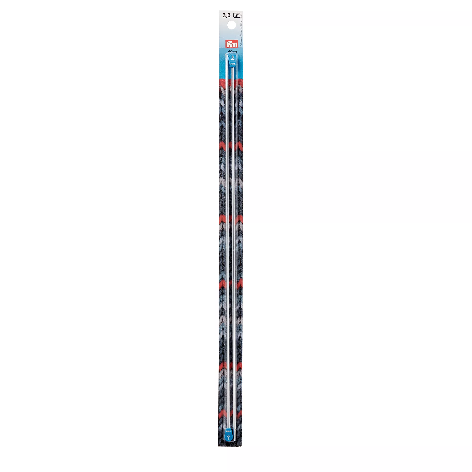 Prym Jackenstricknadeln mit Knopf, silber