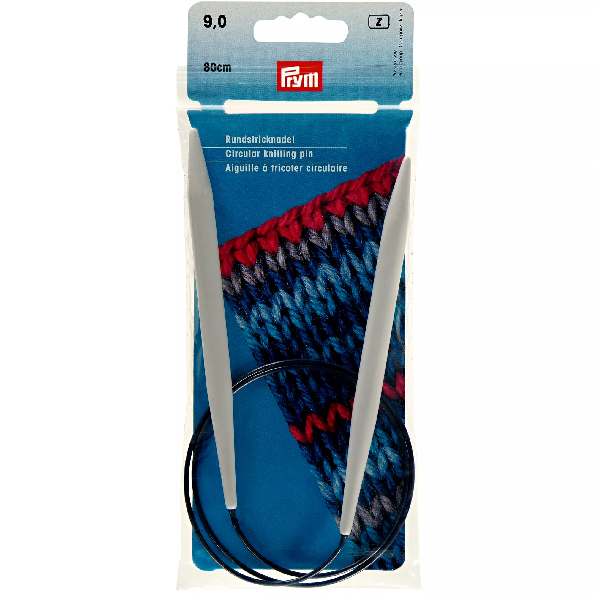 Prym Rundstricknadel Kunststoff, grau