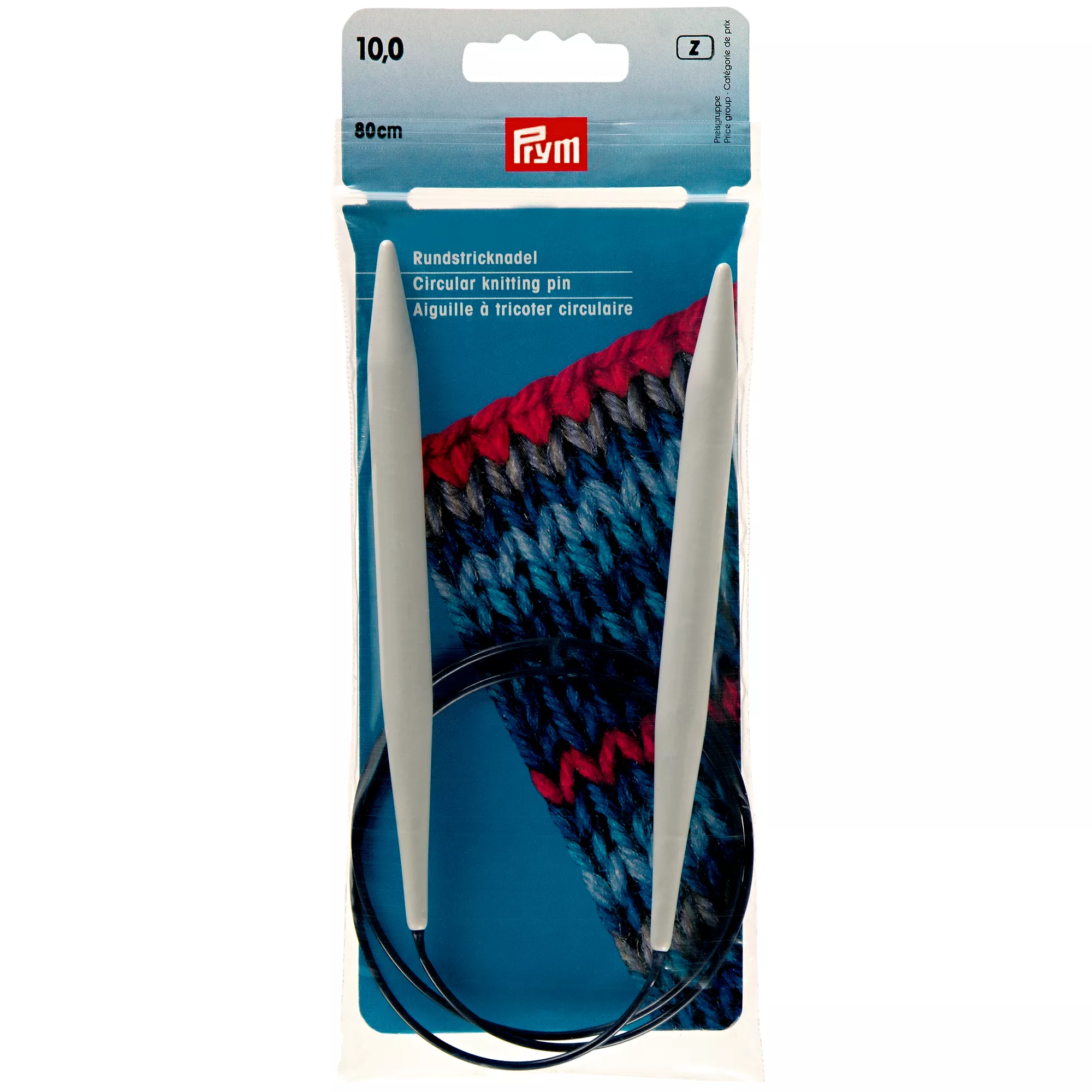 Prym Rundstricknadel Kunststoff, grau