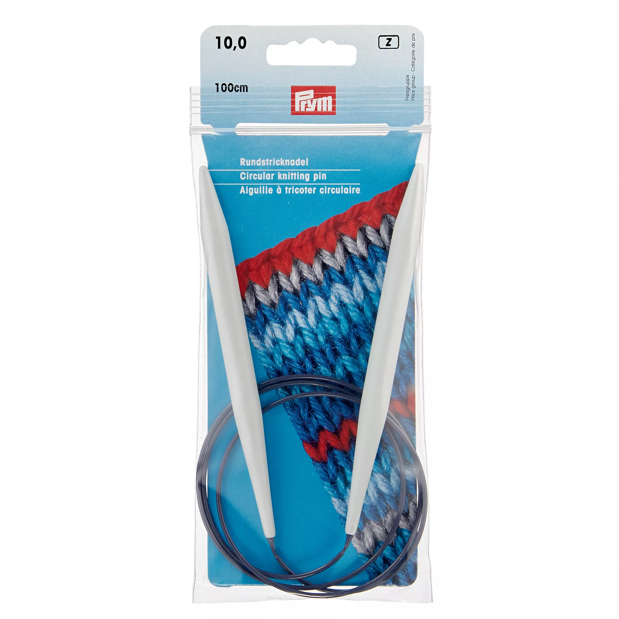 Prym Rundstricknadel Kunststoff, grau