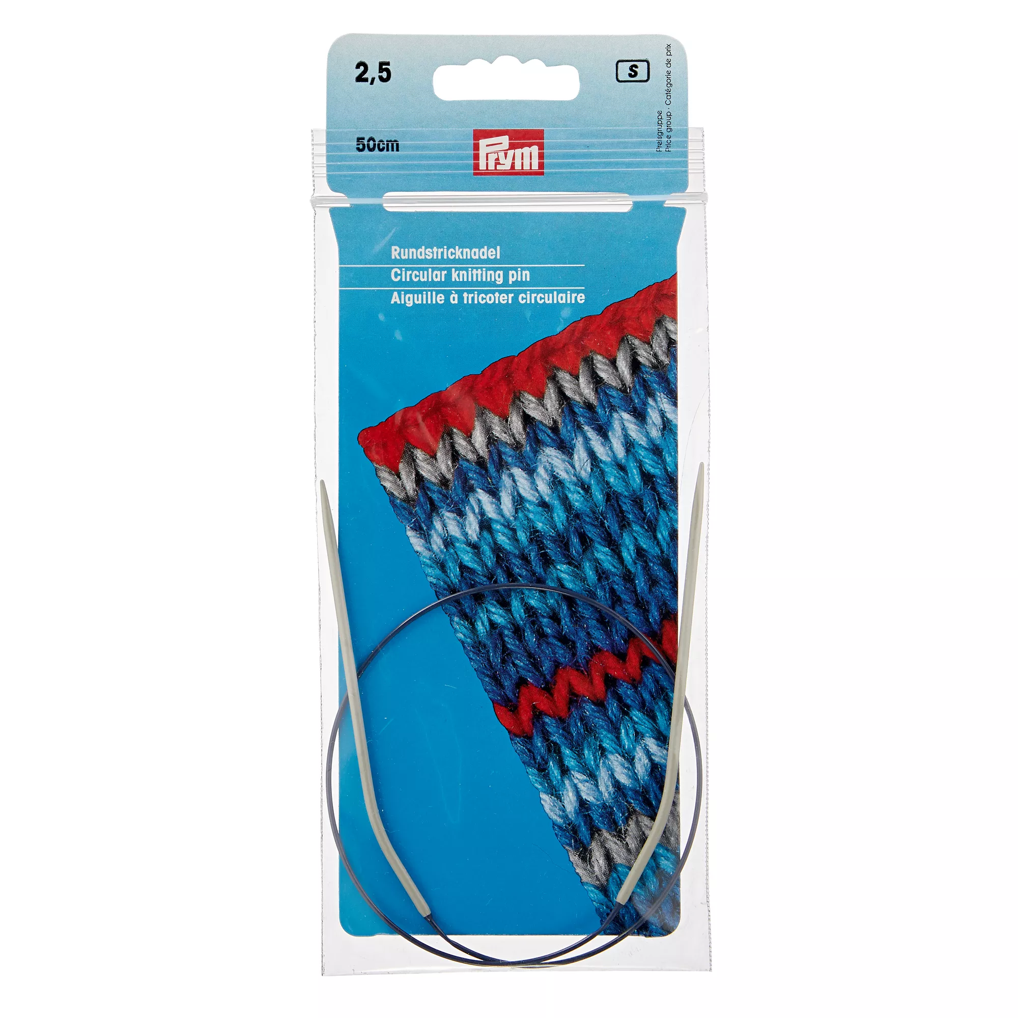 Prym Rundstricknadel Alu, grau
