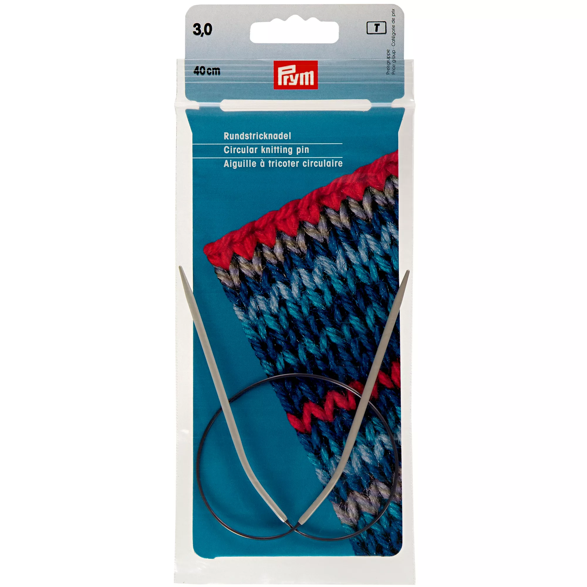 Prym Rundstricknadel Alu Kunststoff, grau