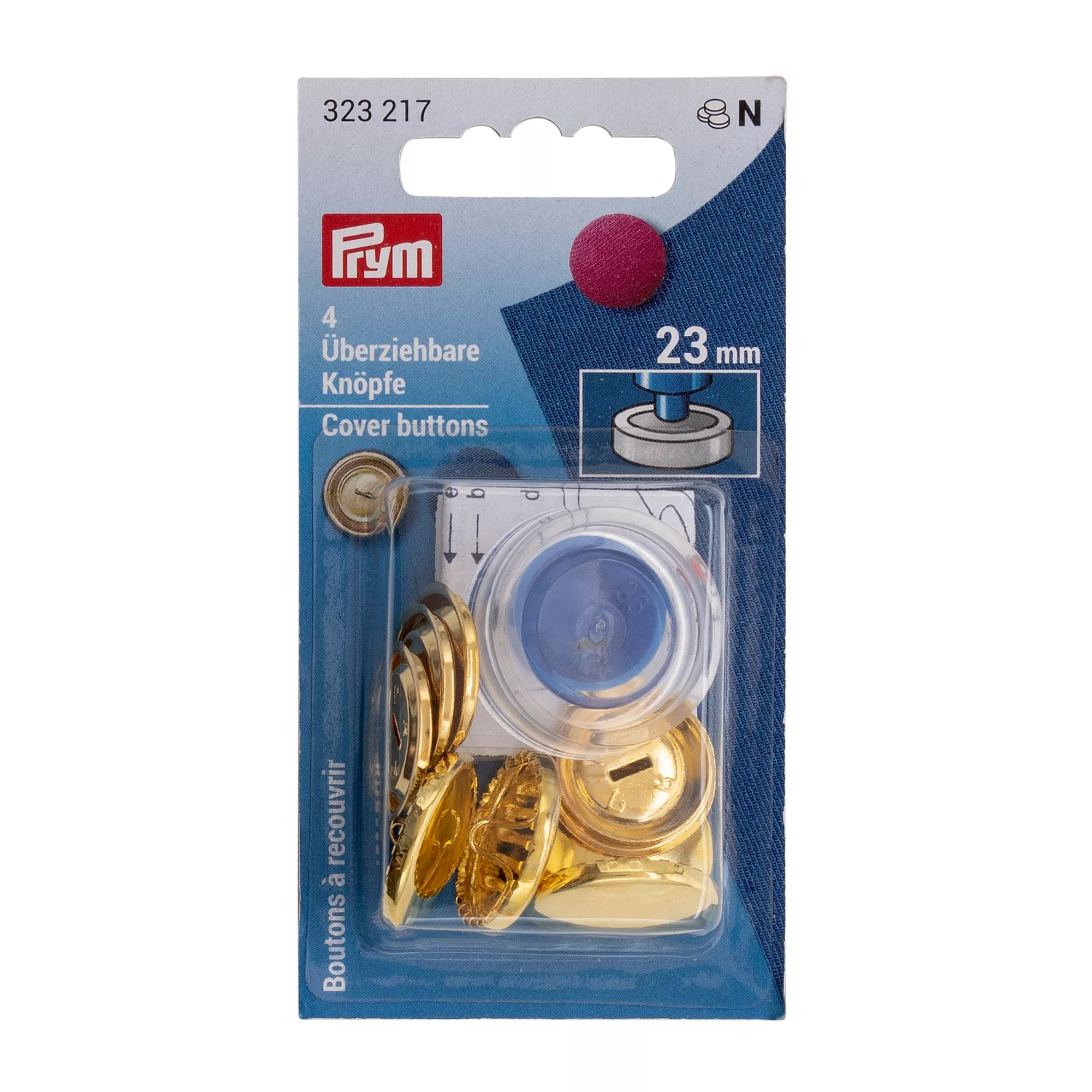 Prym Knopf Überziehbar mit Werkzeug