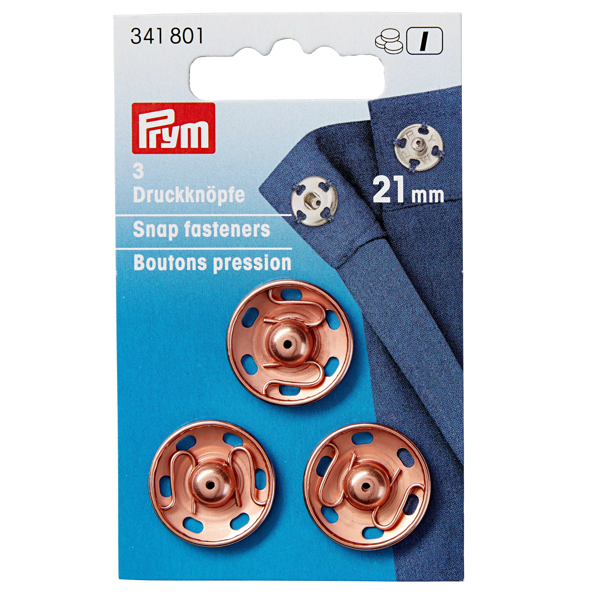 Prym Annähdruckknopf, roségold