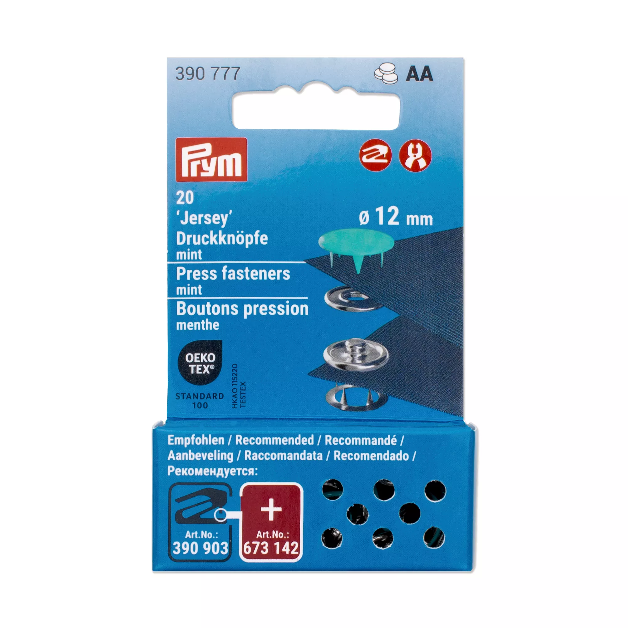 Prym Druckknöpfe Jersey, mint