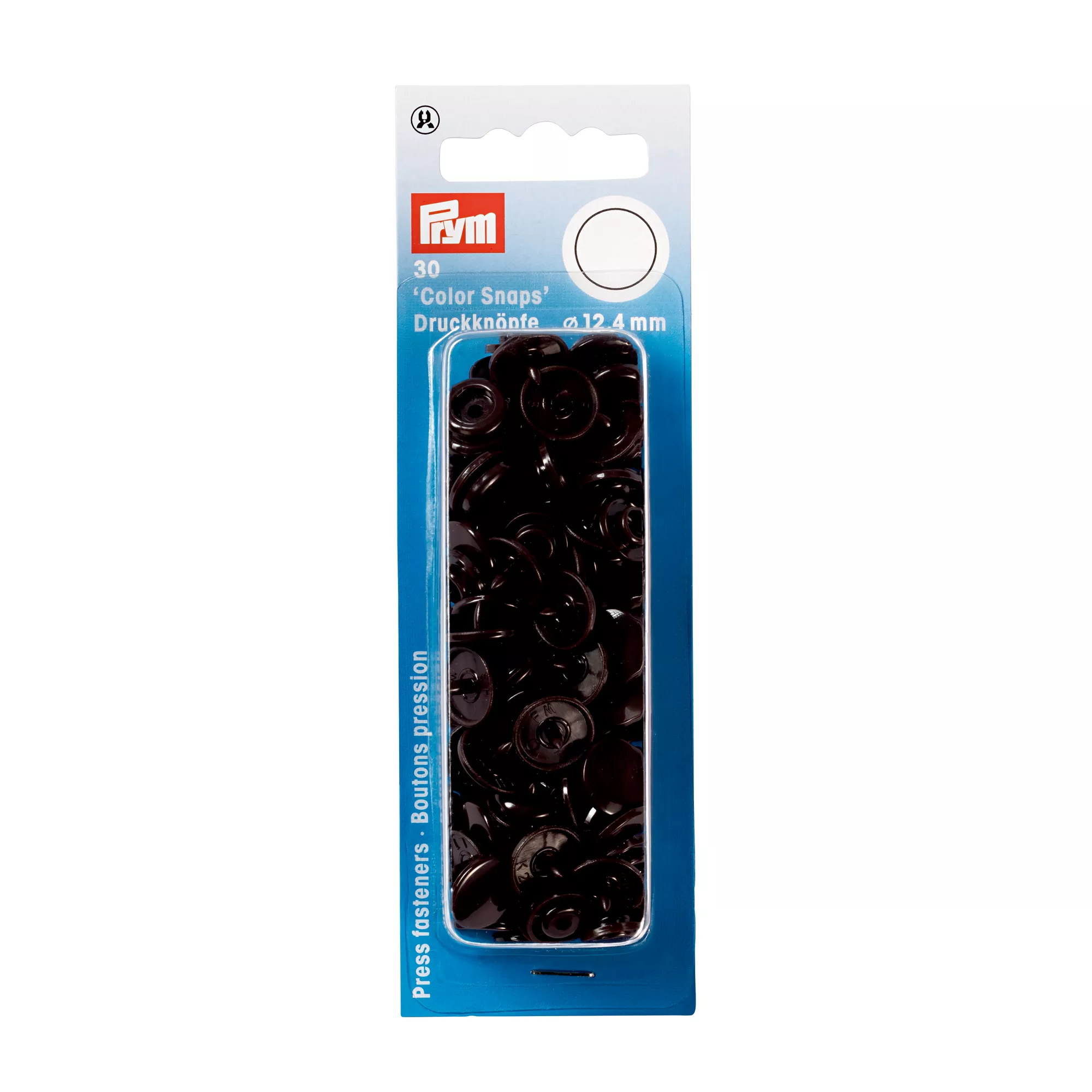 Prym Druckknopf Color Snaps, dunkelbraun