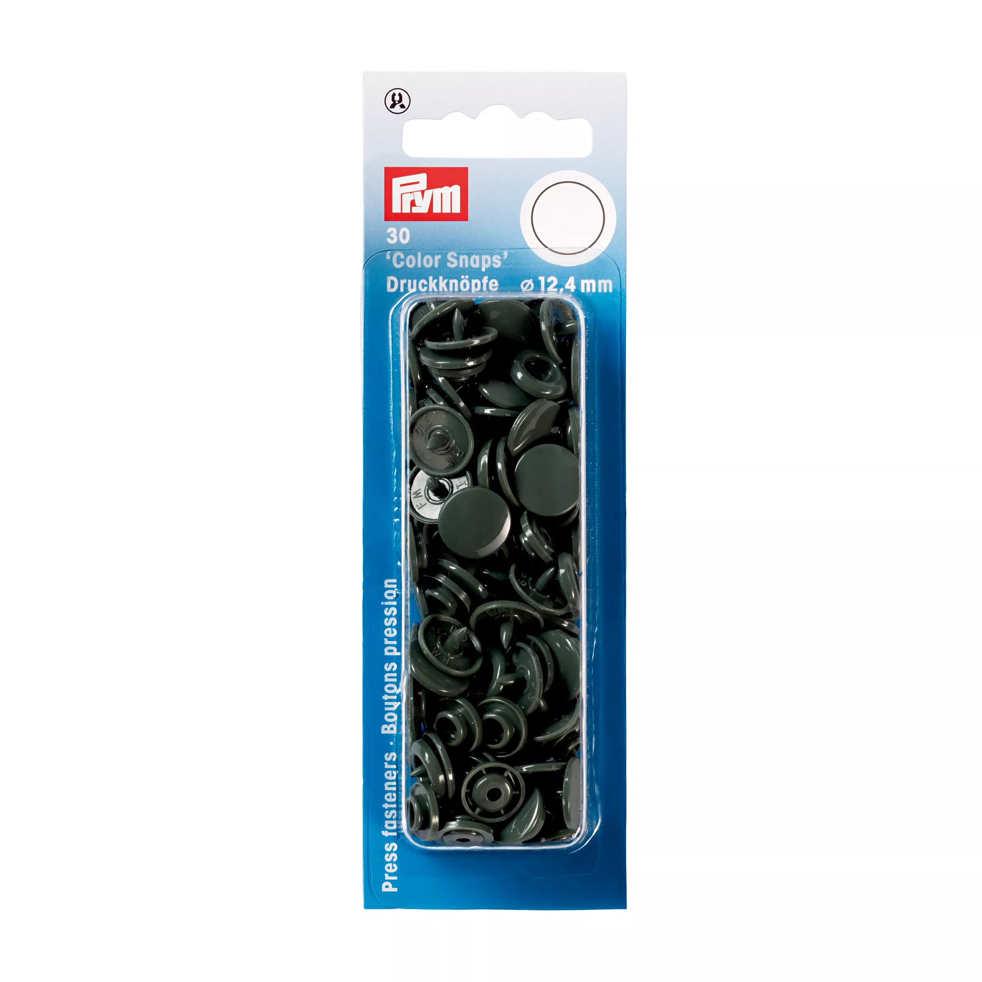 Prym Druckknopf Color Snaps, dunkelgrau