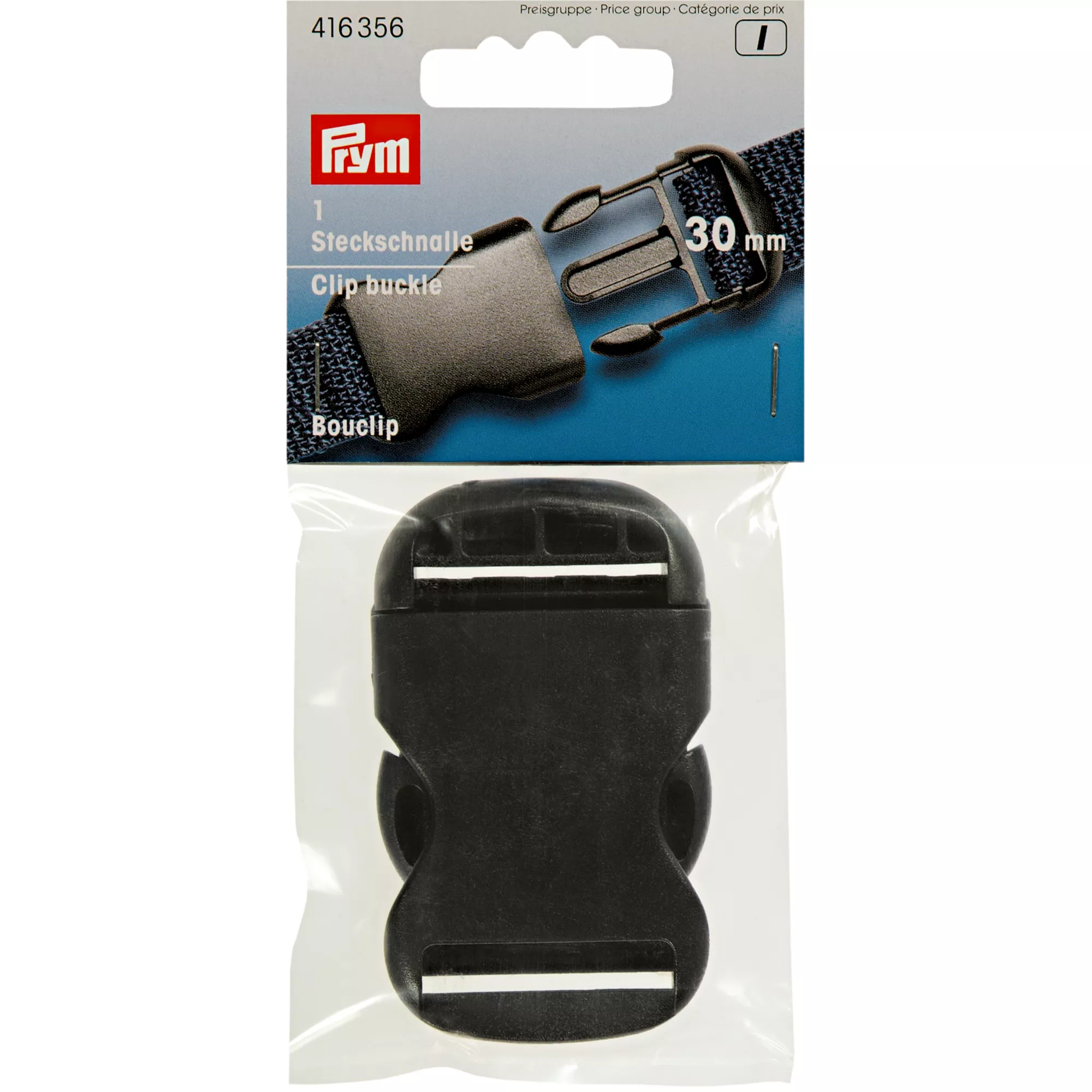 Prym Steckschnalle stark, schwarz