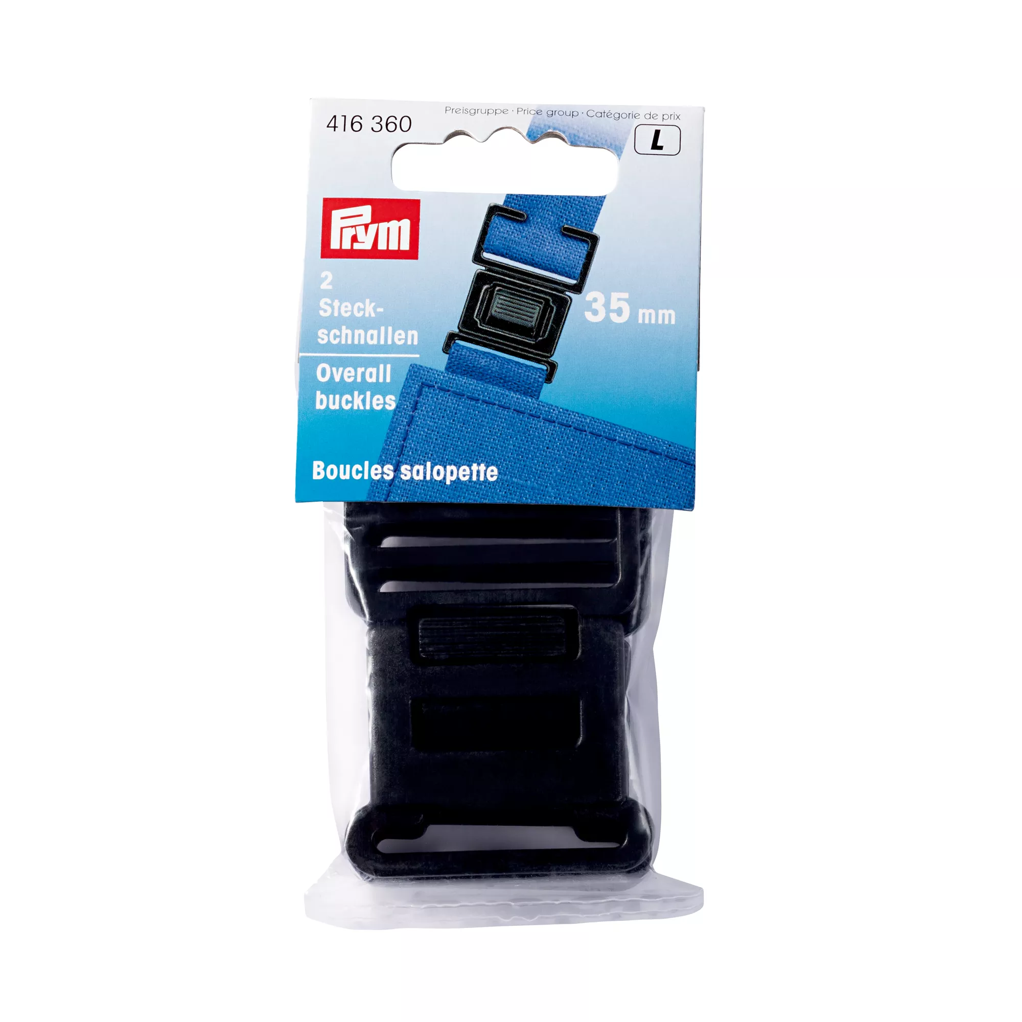 Prym Steckschnallen stark, schwarz