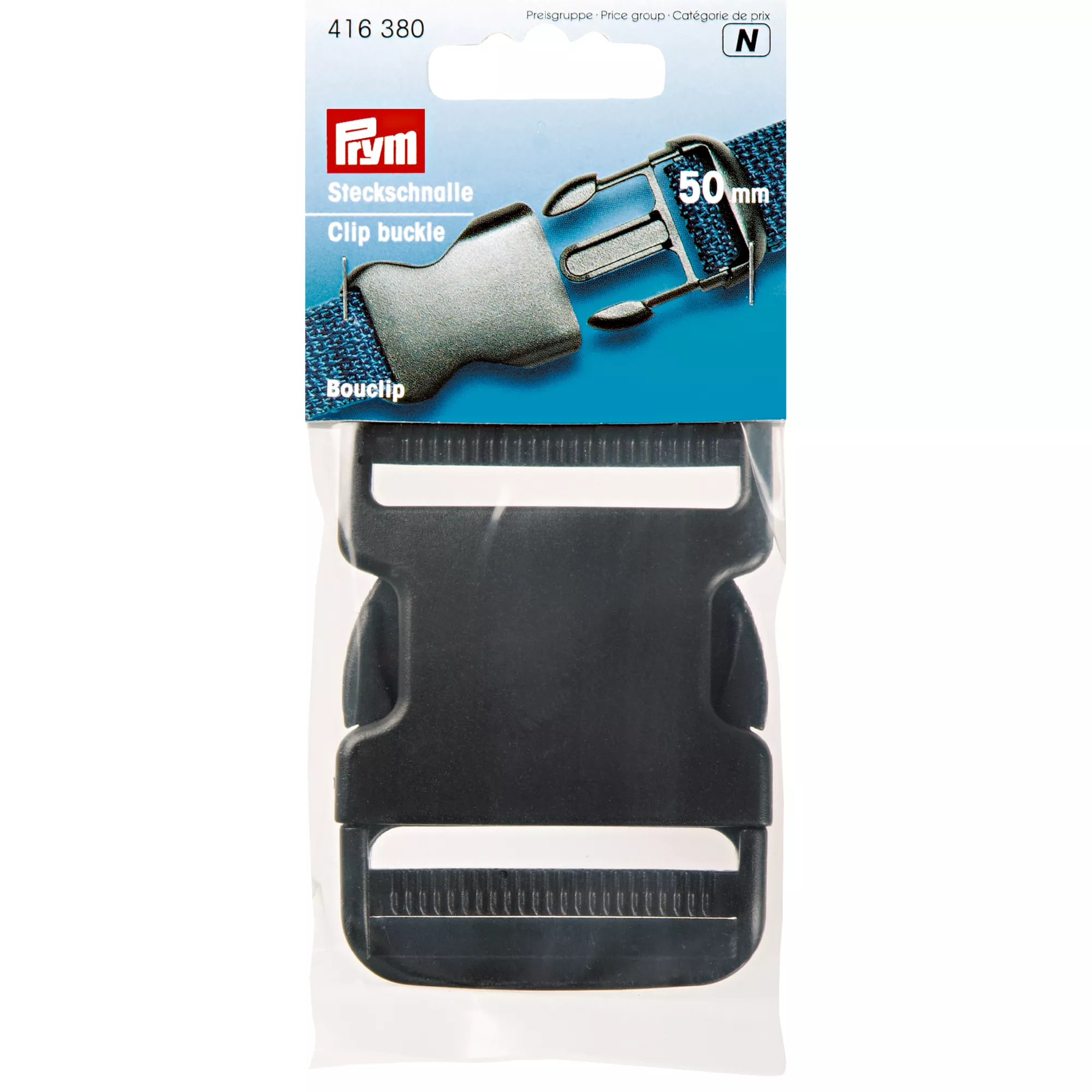 Prym Steckschnalle stark, schwarz
