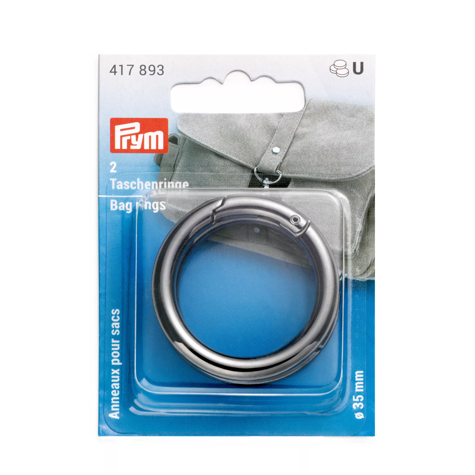 Prym Taschenringe, gunmetal