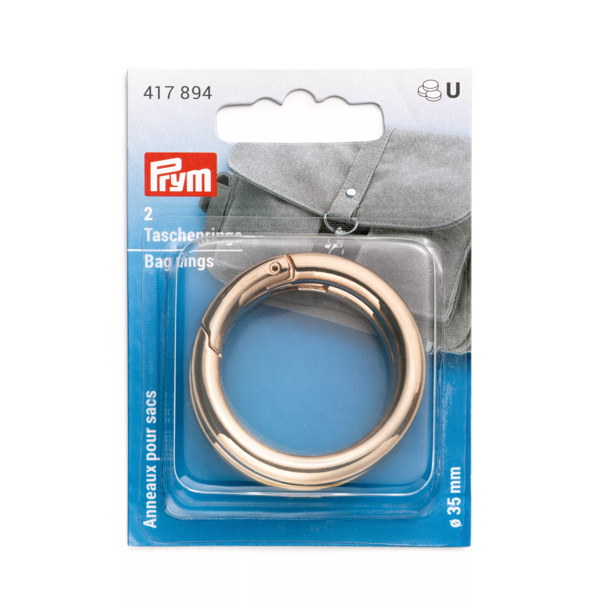 Prym Taschenringe, goldfarbig