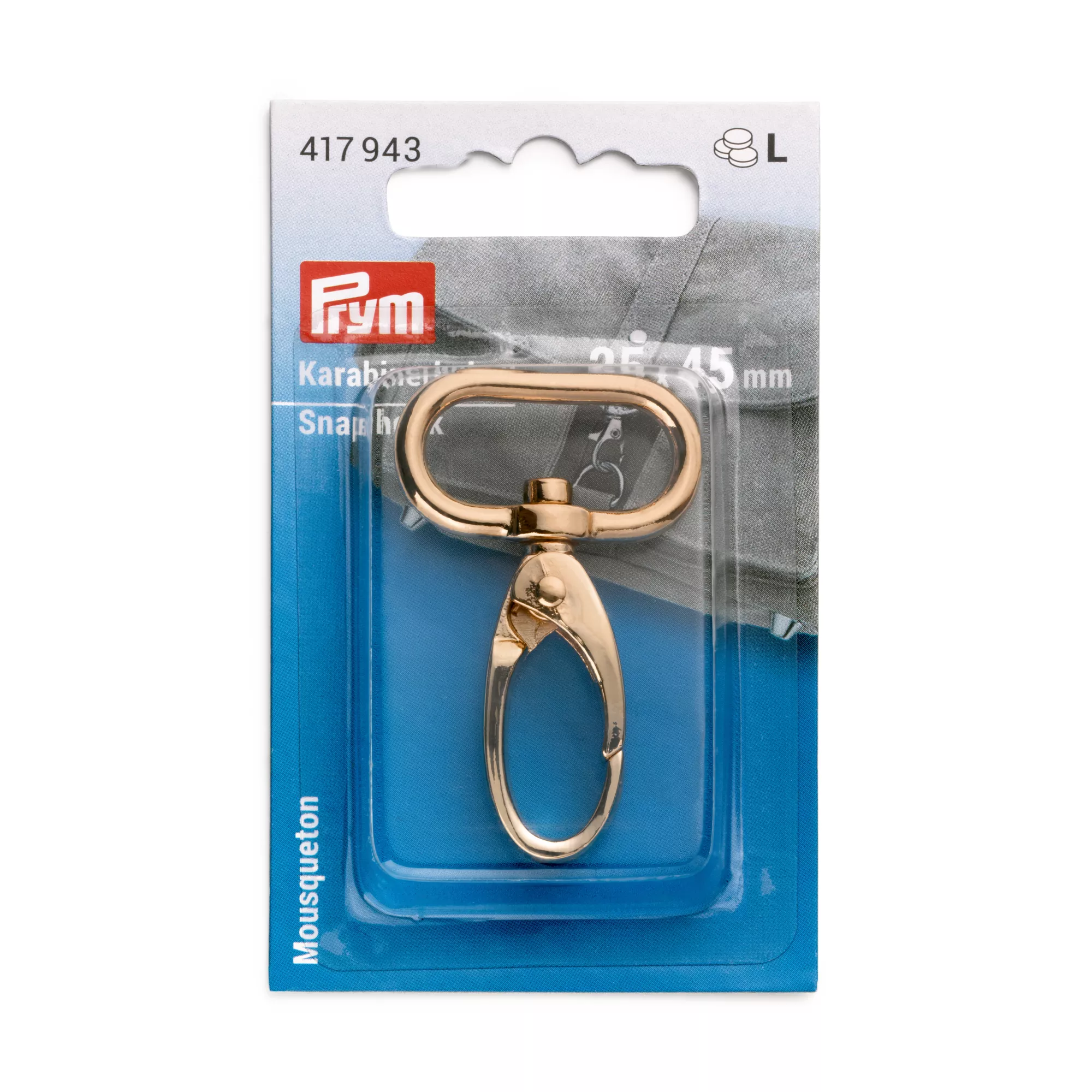 Prym Karabinerhaken, goldfarbig