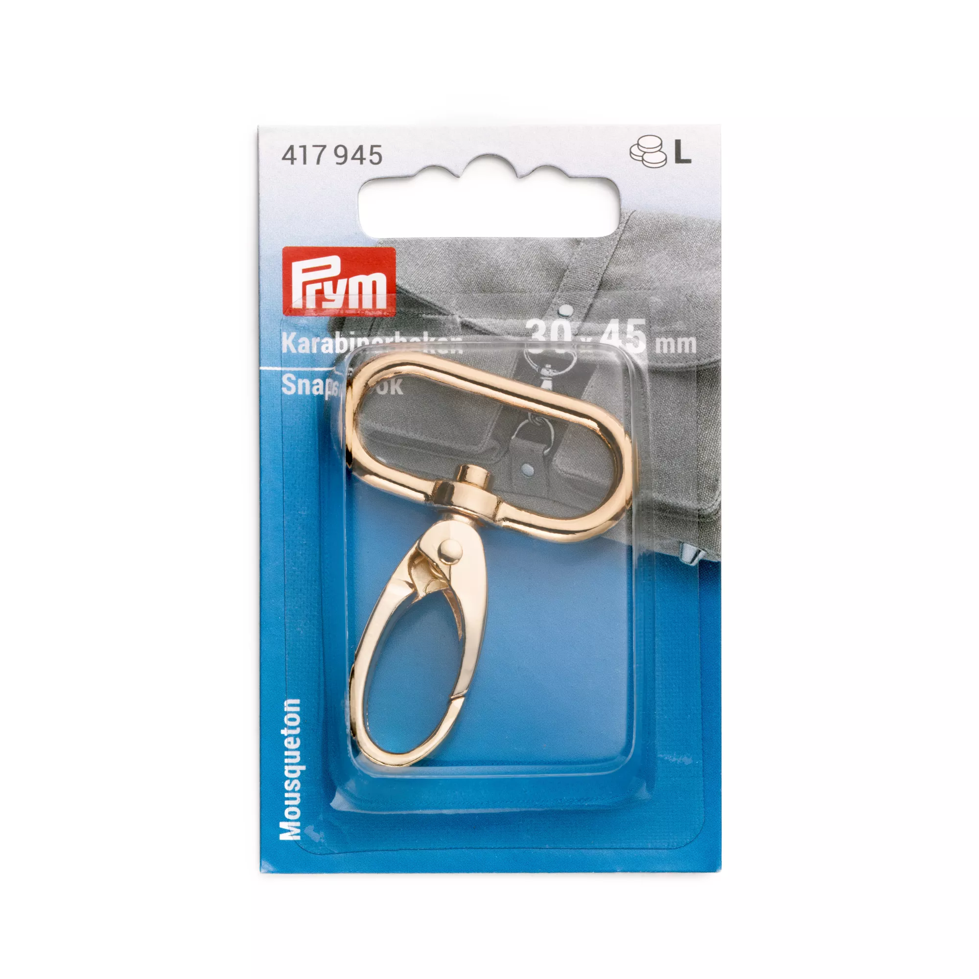 Prym Karabinerhaken, goldfarbig