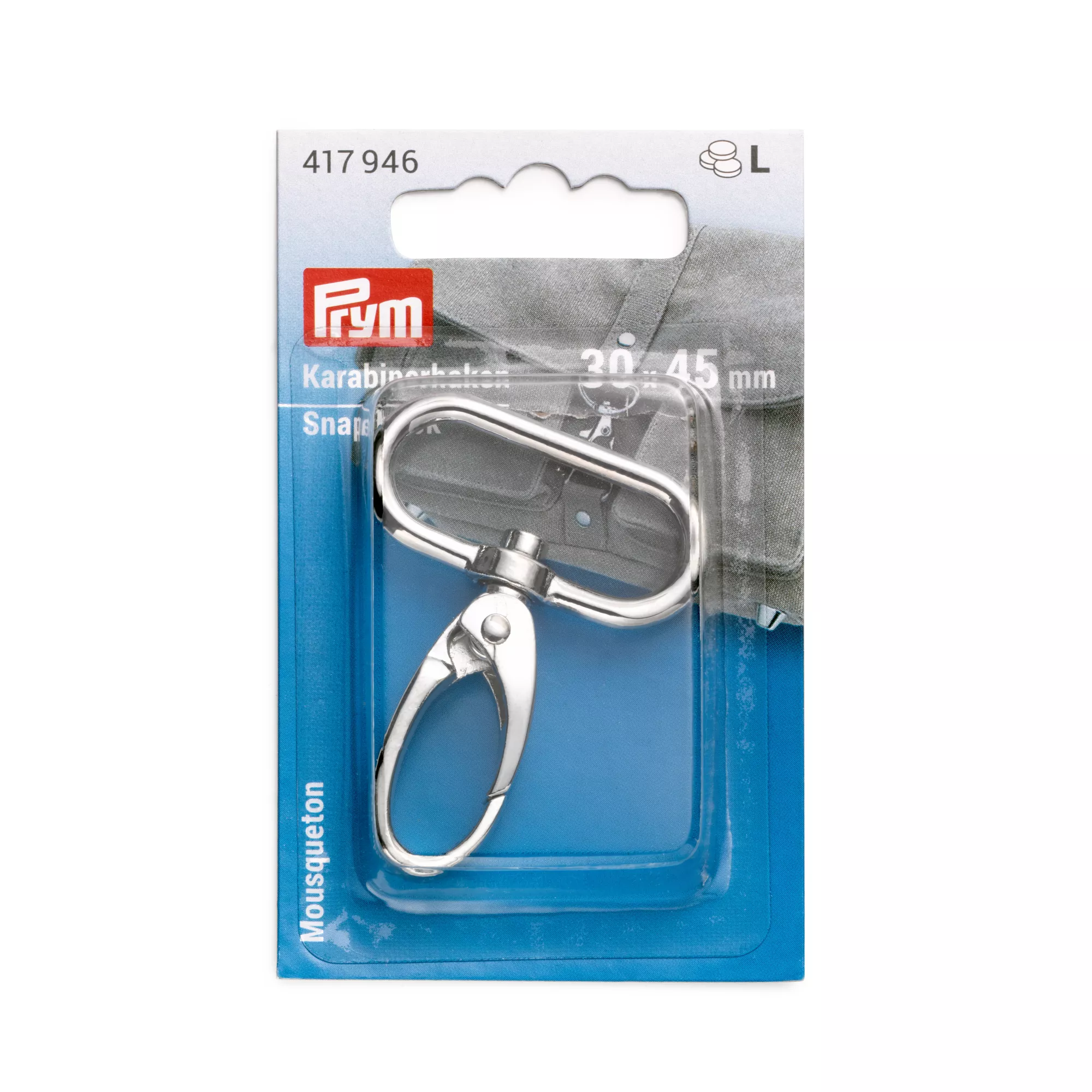 Prym Karabinerhaken, silber