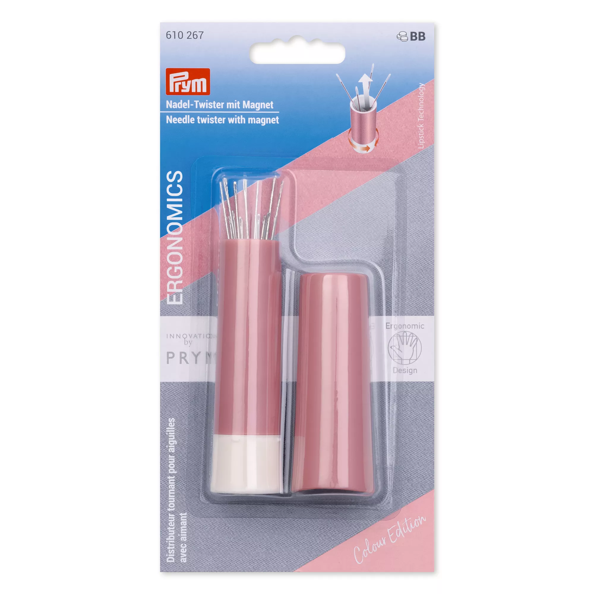 Prym Nadel-Twister Ergonomics m.Ndl, beere