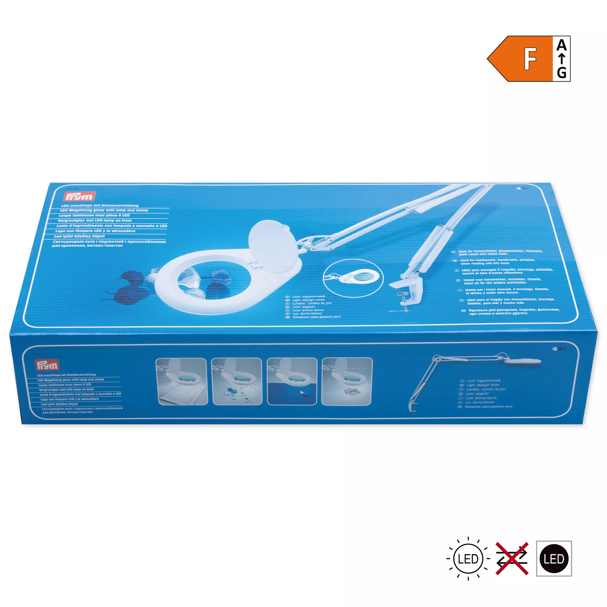 Prym LED Leuchtlupe mit Klemmvorrichtung