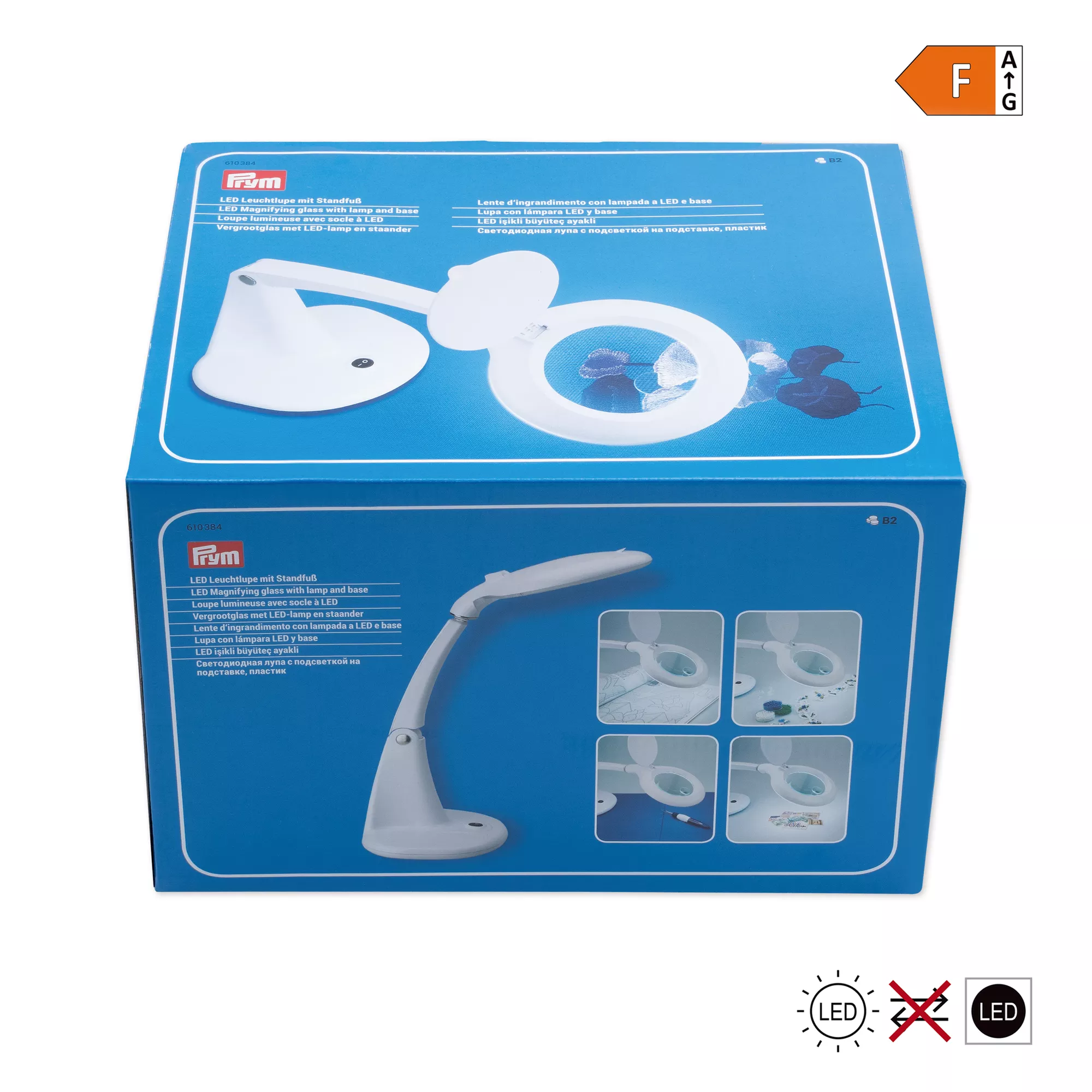 Prym LED Leuchtlupe mit Standfuss
