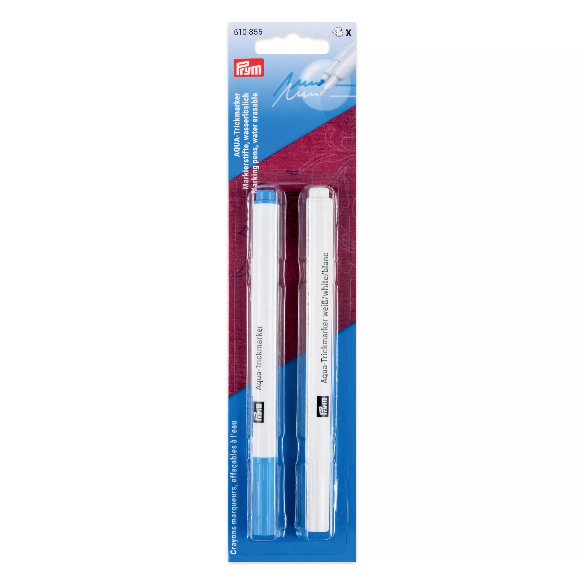 Prym Trickmarker Aqua türkis / weiss