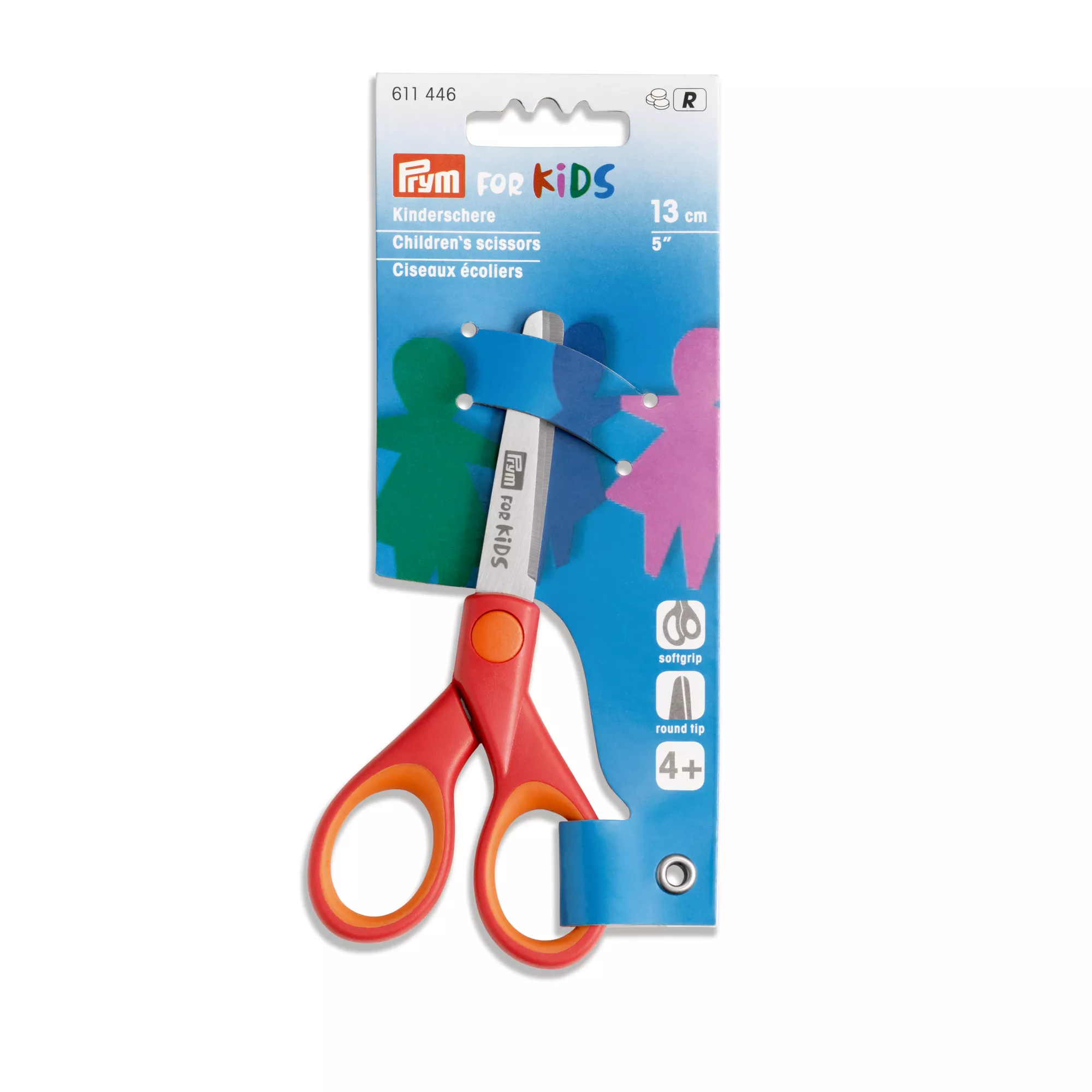 Prym Kinderschere, rot / orange