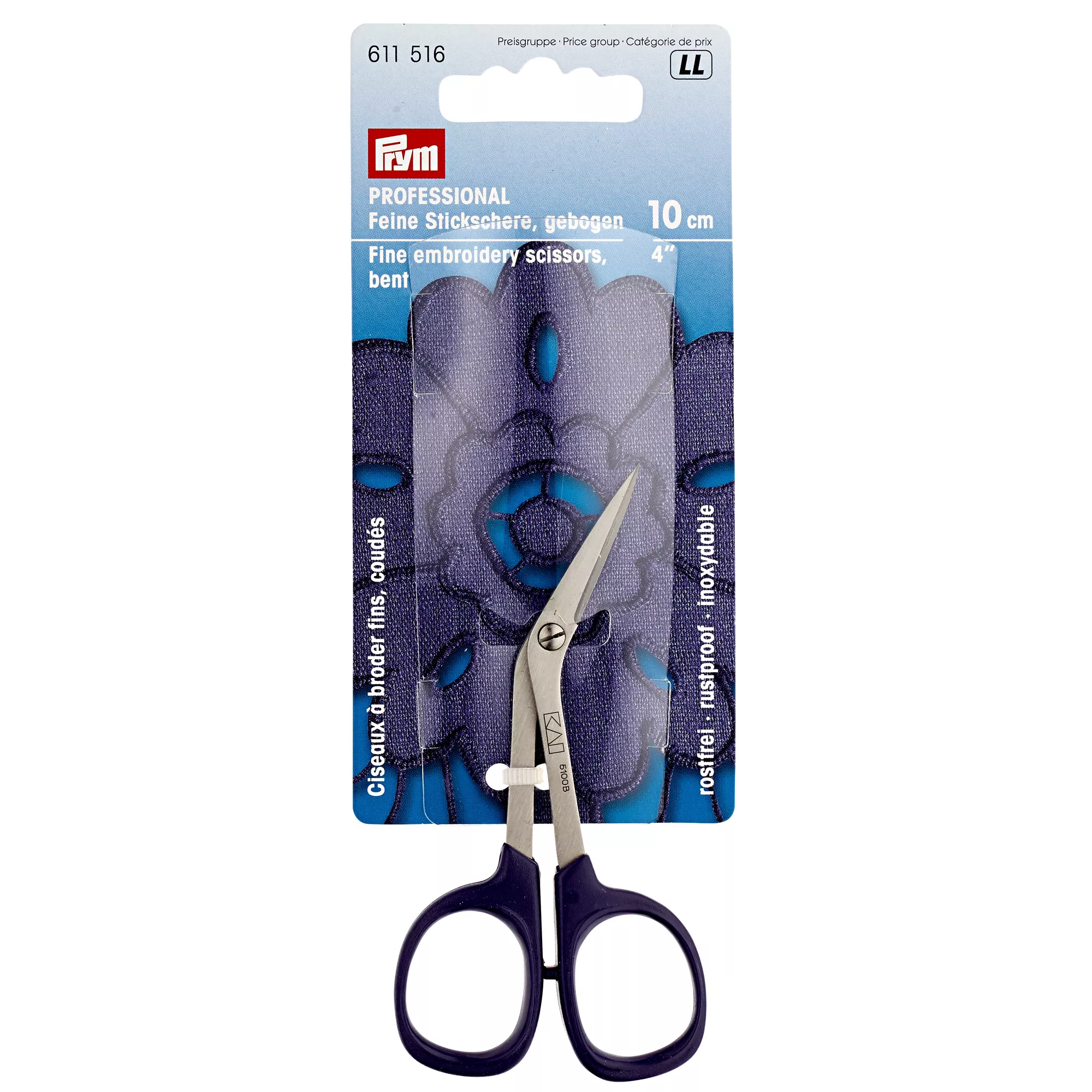Prym Stickschere gebogen, Professional