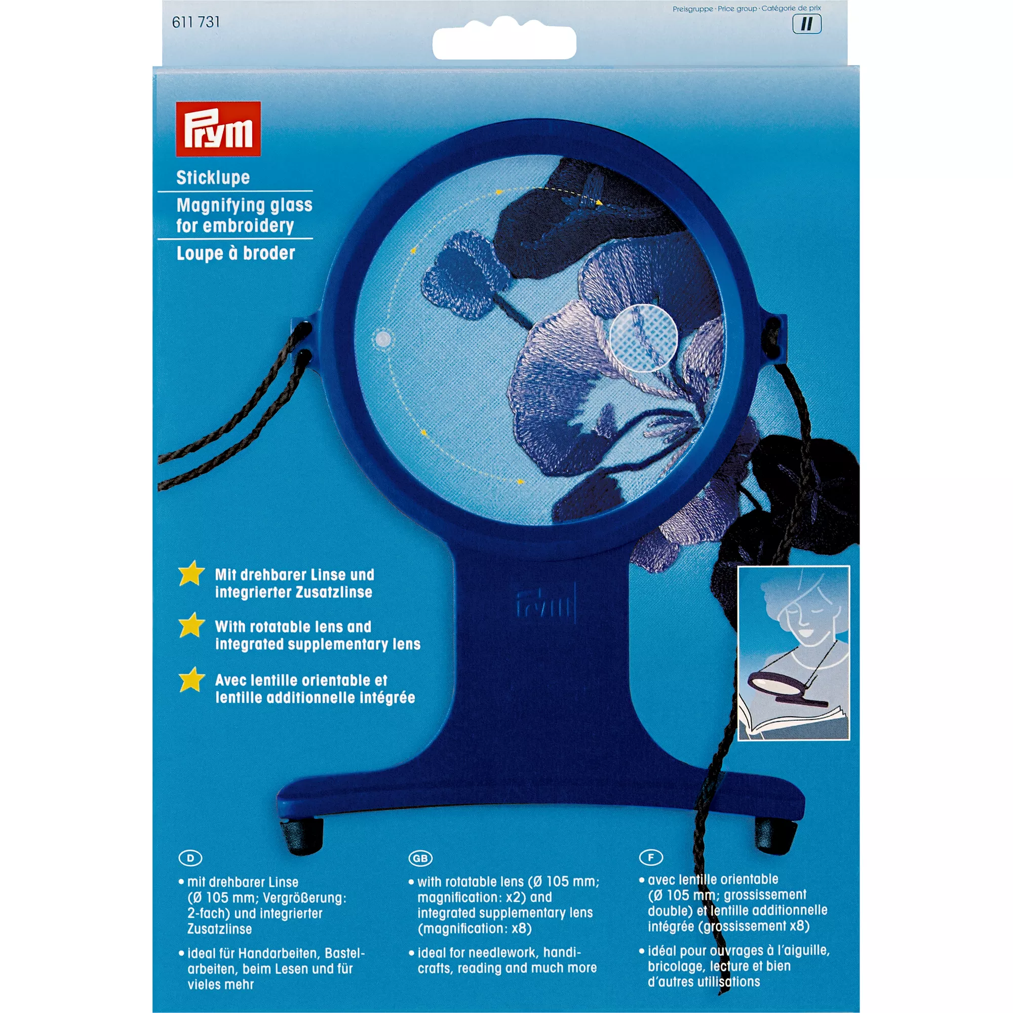 Prym Sticklupe mit Band