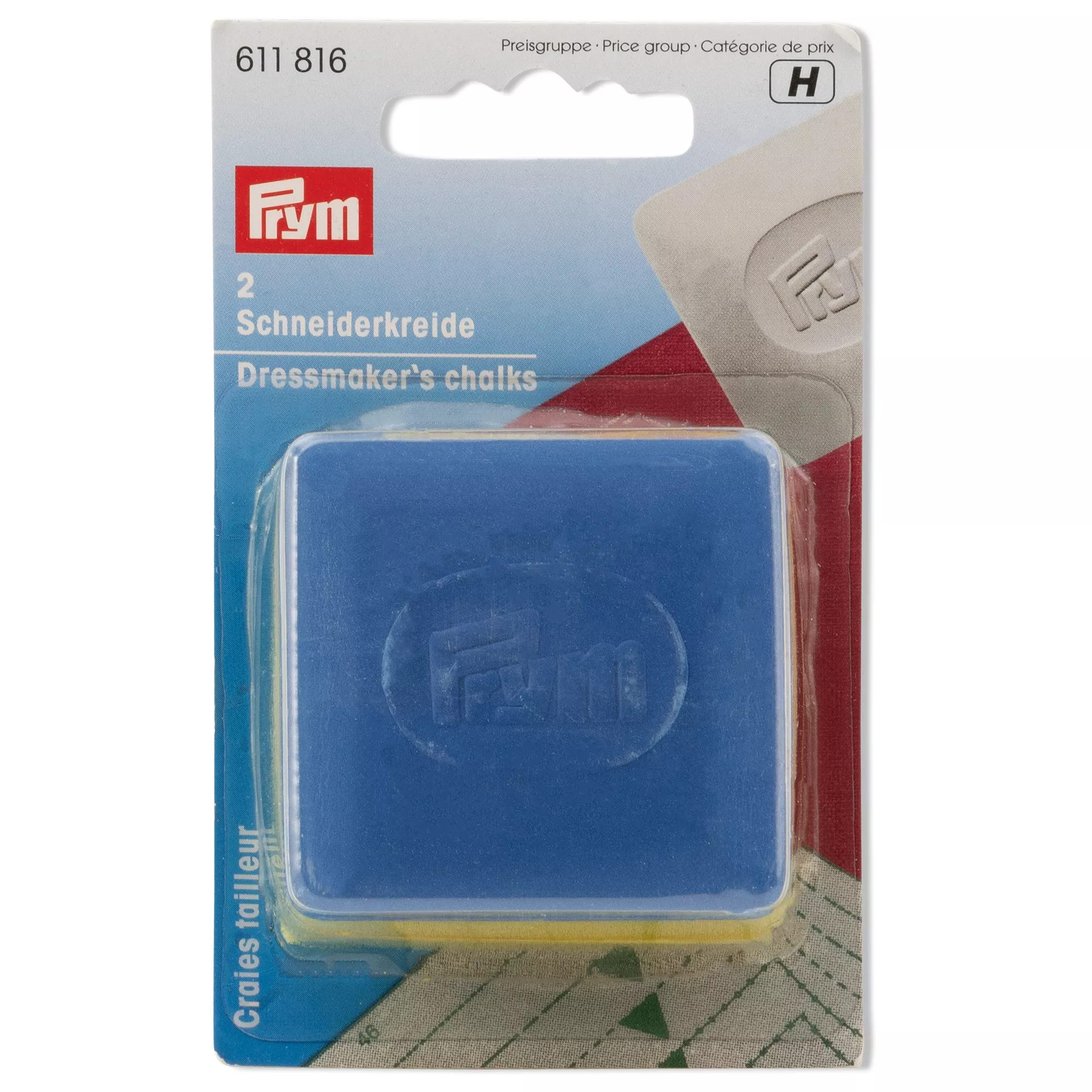 Prym Schneiderkreide-Platten, gelb & blau