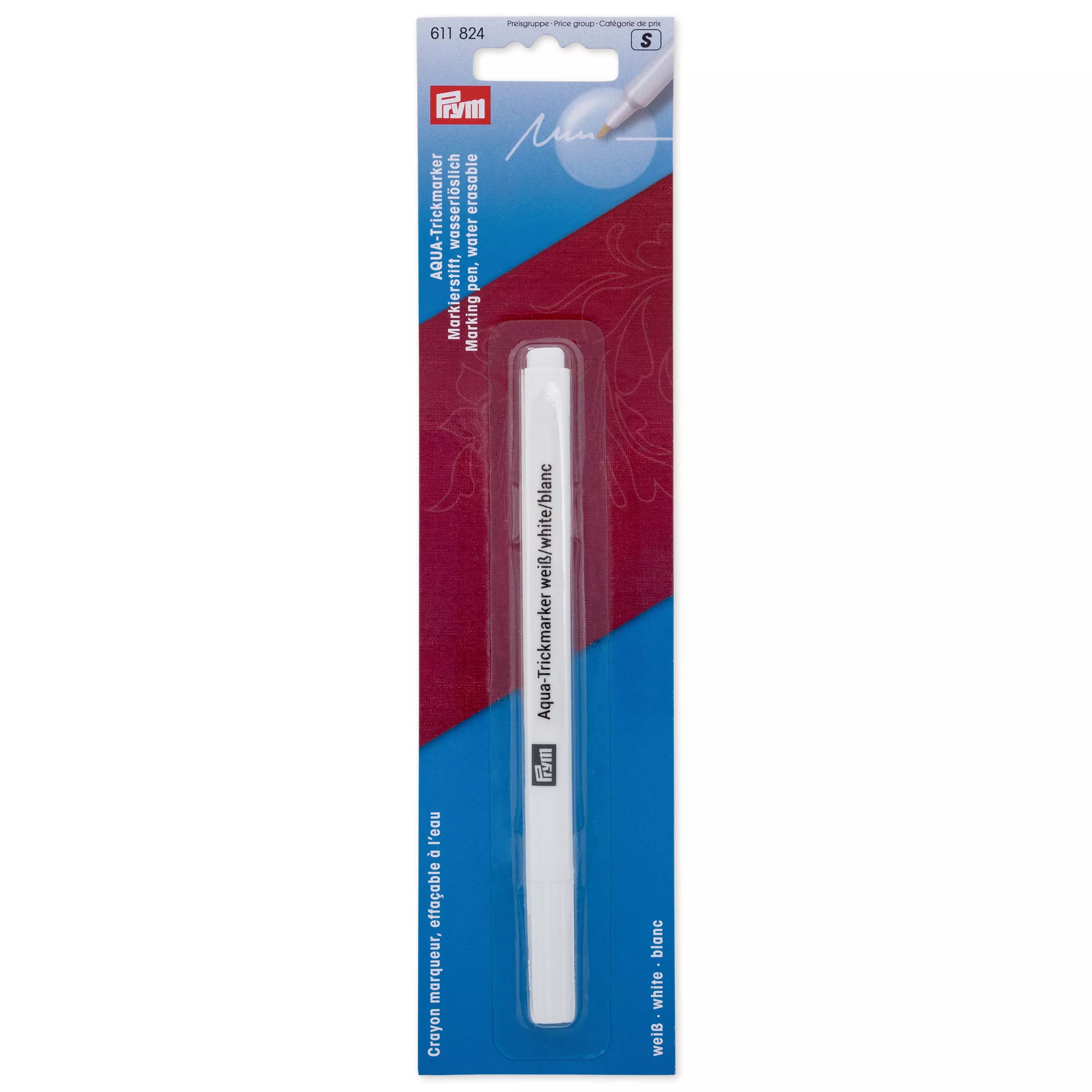 Prym Trick-Marker Aqua wasserlöslich, weiss