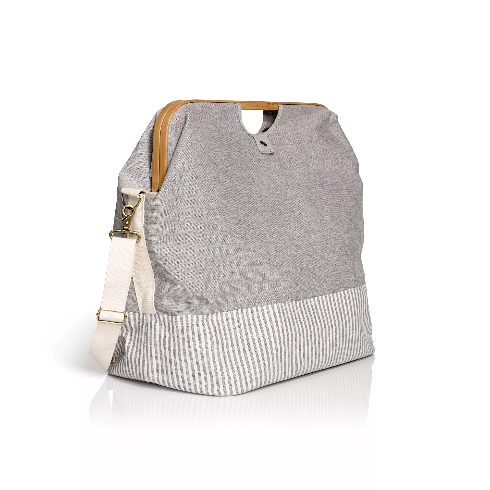 Prym Store & Travel Bag canvas & bamboo M grau