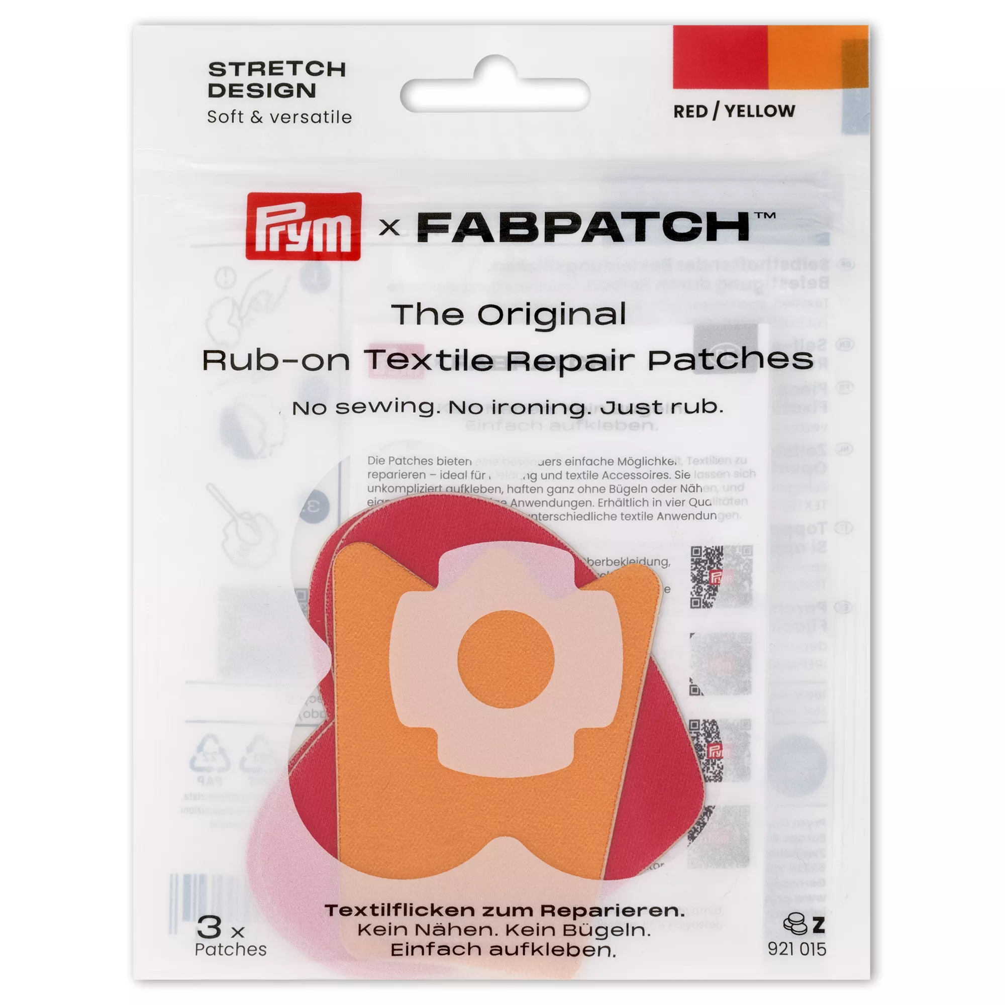Prym Rub-on Patch STRETCHDE. Krone Herz