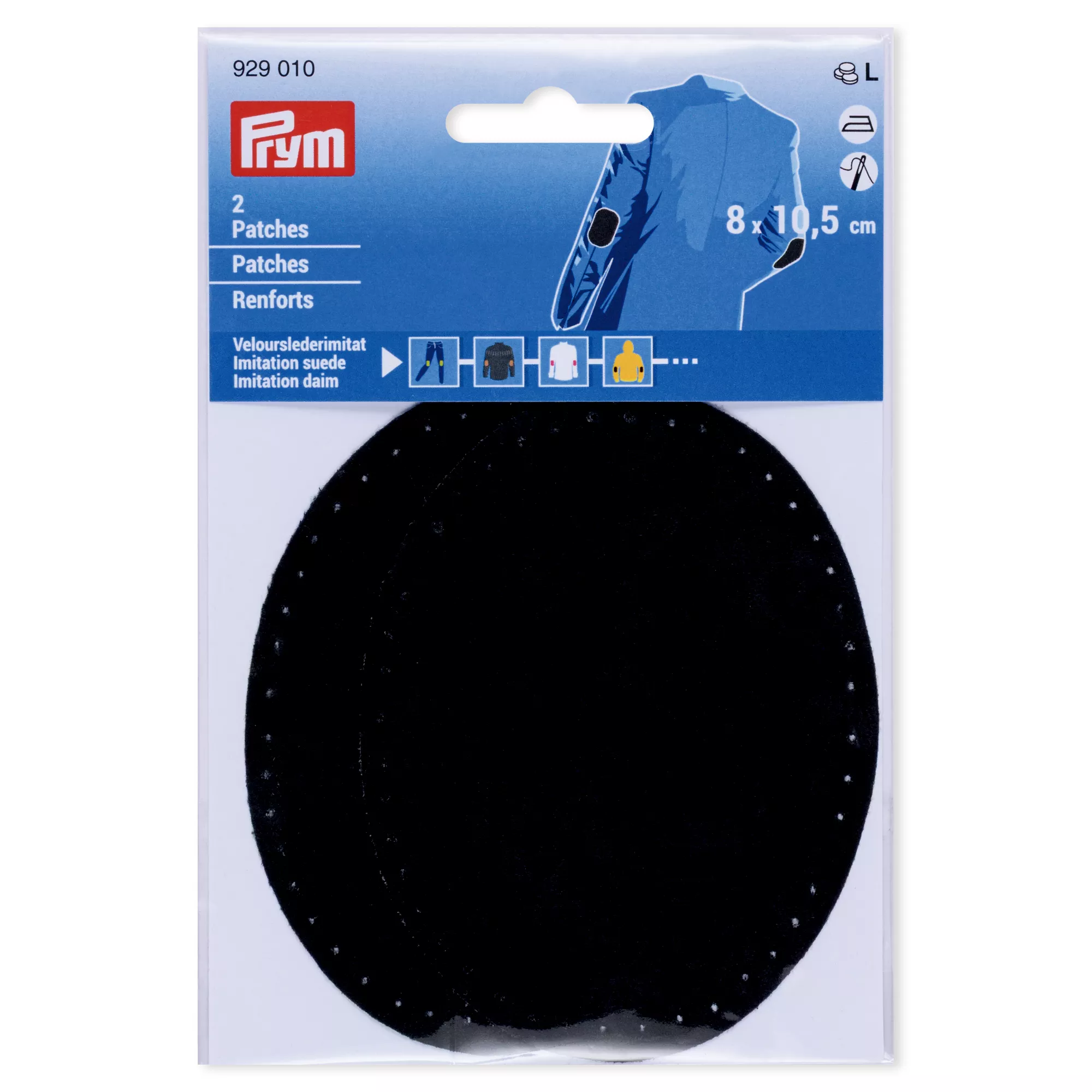 Prym Patches Velourslederimitat, schwarz