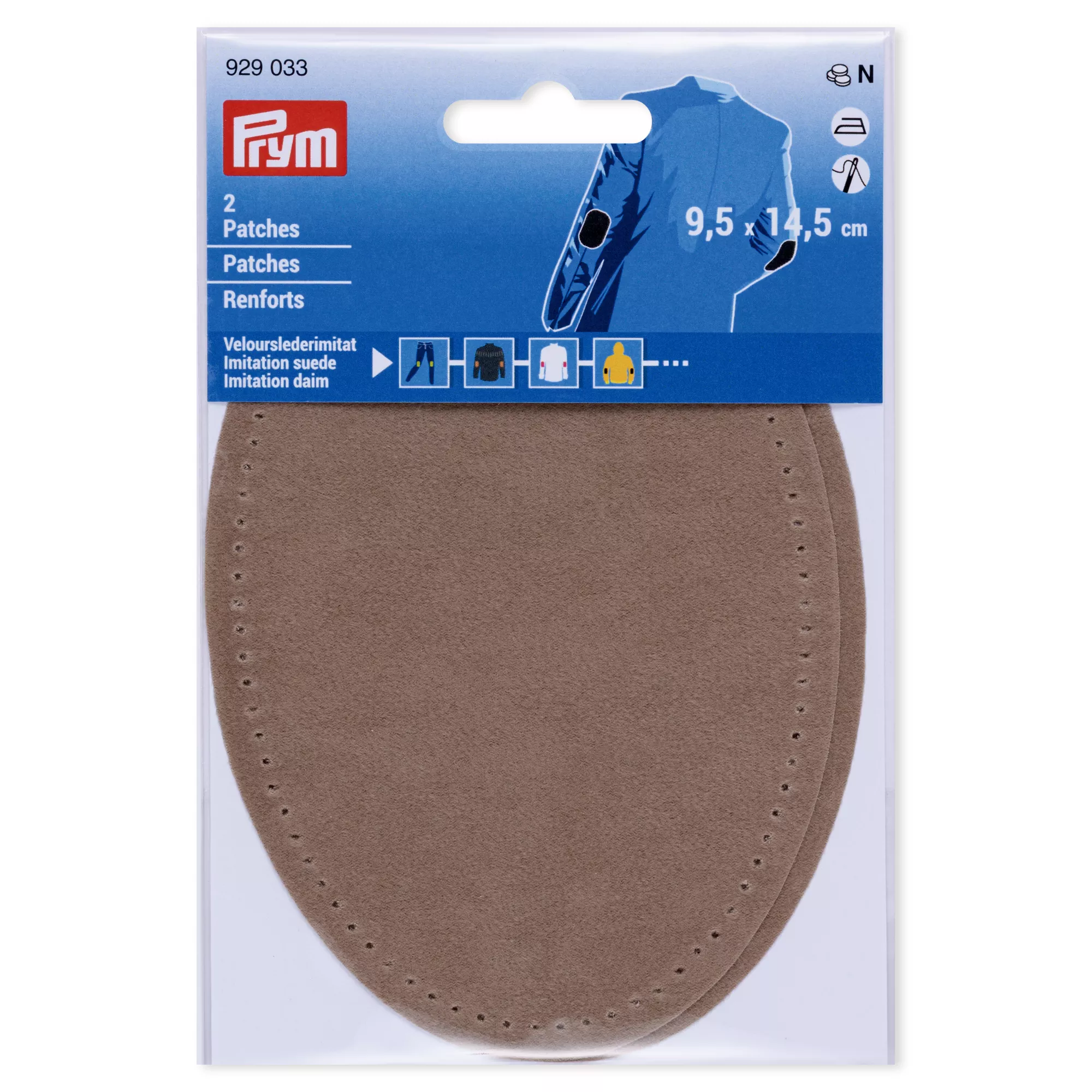 Prym Patches Velourslederimitat, stein