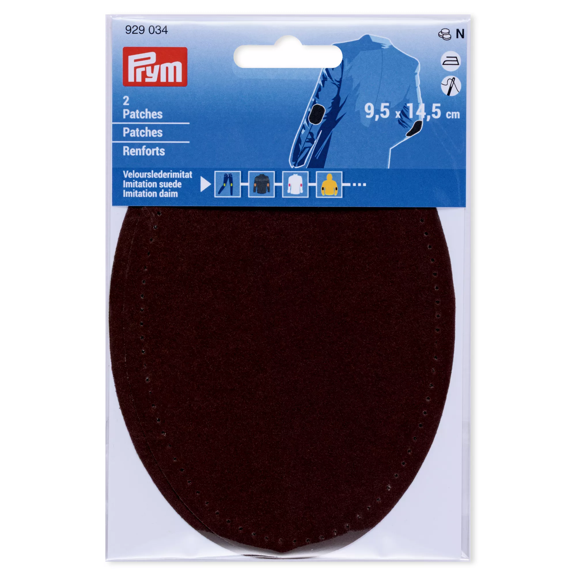 Prym Patches Velourslederimitat, dunkelbraun