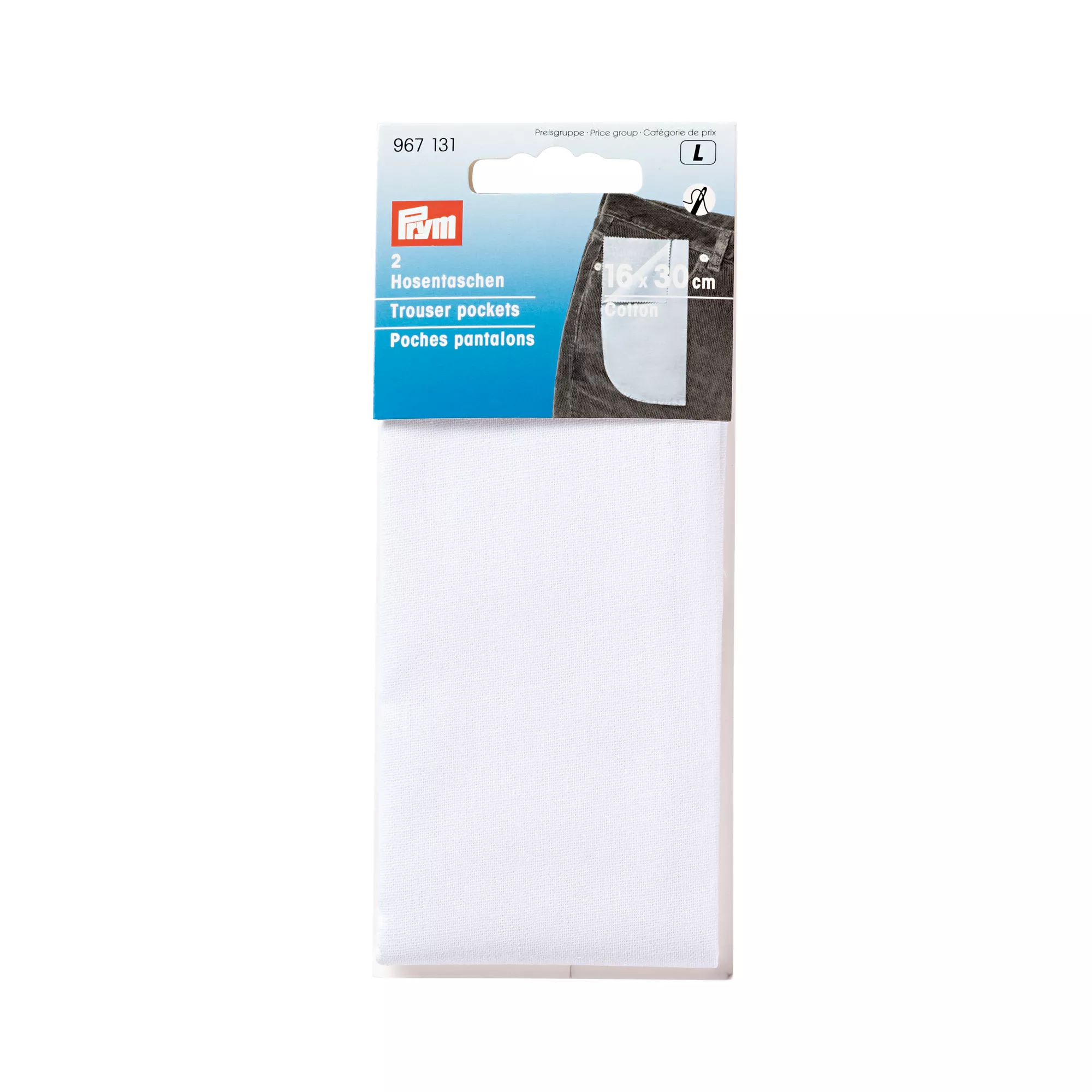 Prym Hosentaschen ganz, weiss
