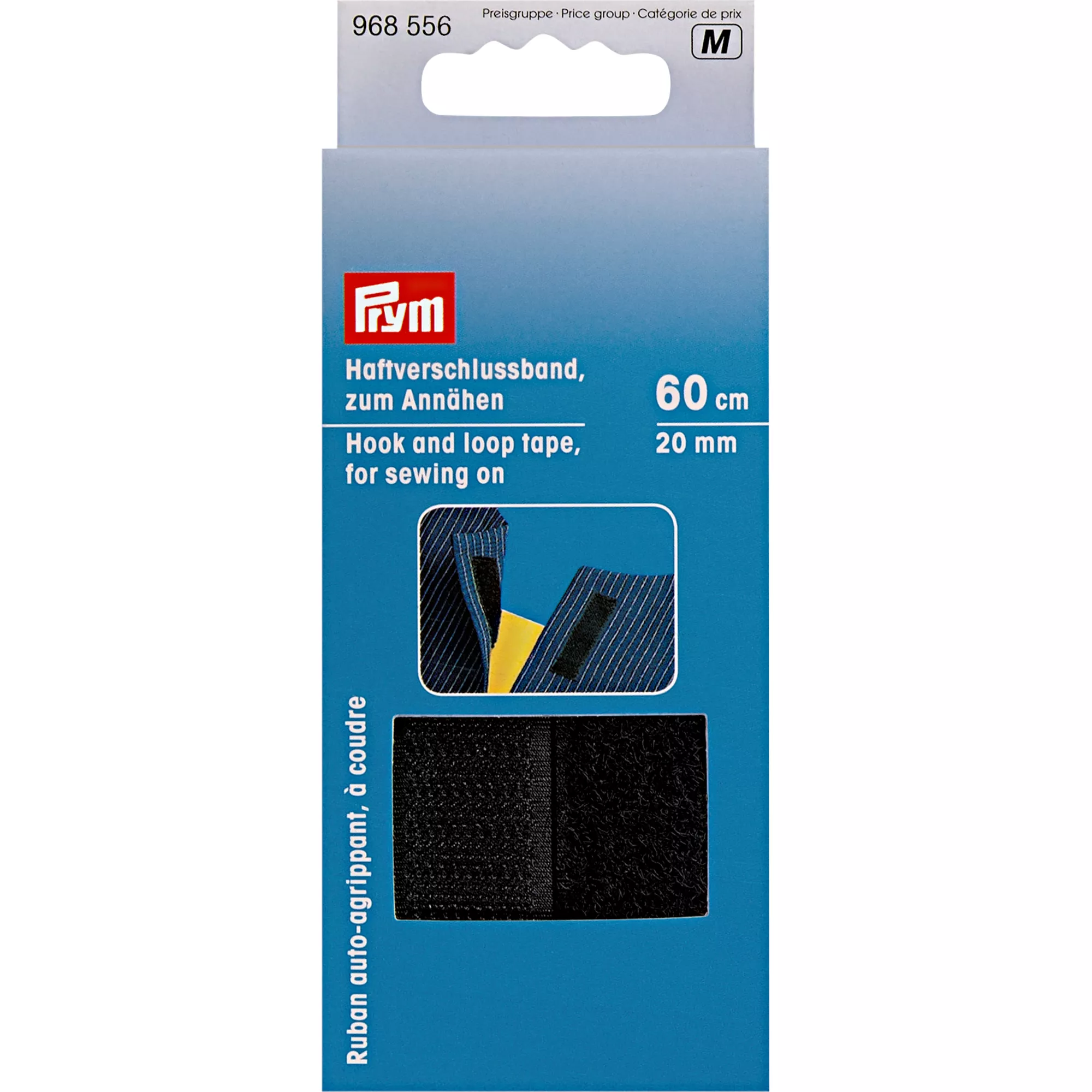 Prym Klettband / Haftverschlussband, schwarz