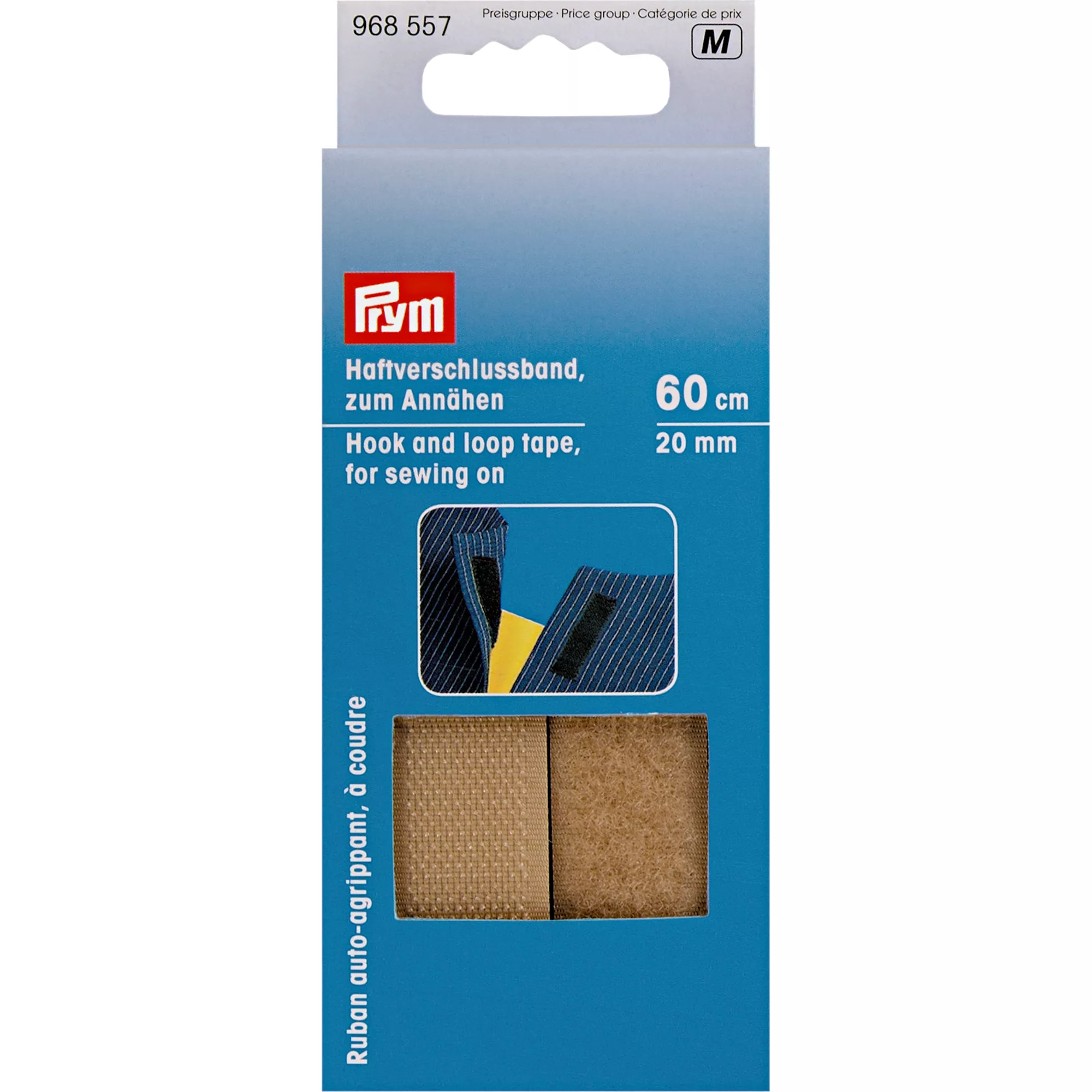 Prym Klettband / Haftverschlussband, beige