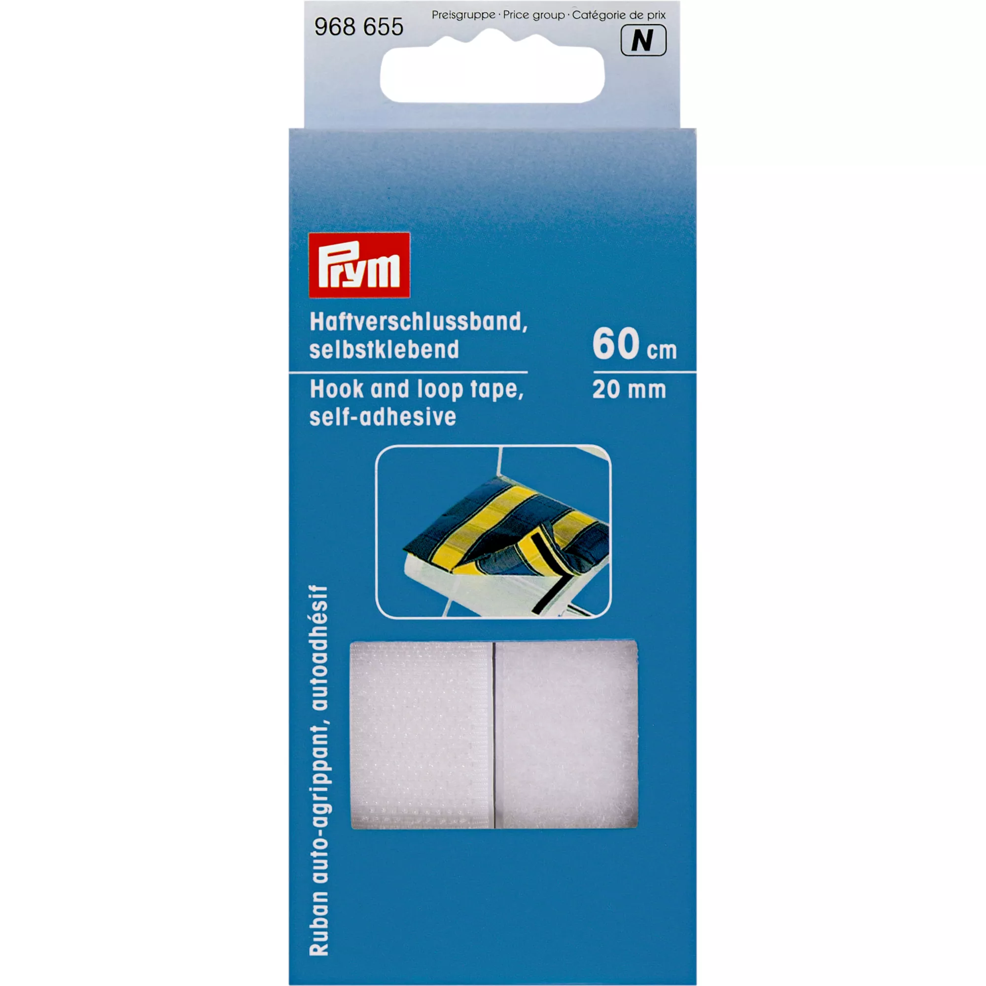 Prym Klettband / Haftverschlussband, weiss