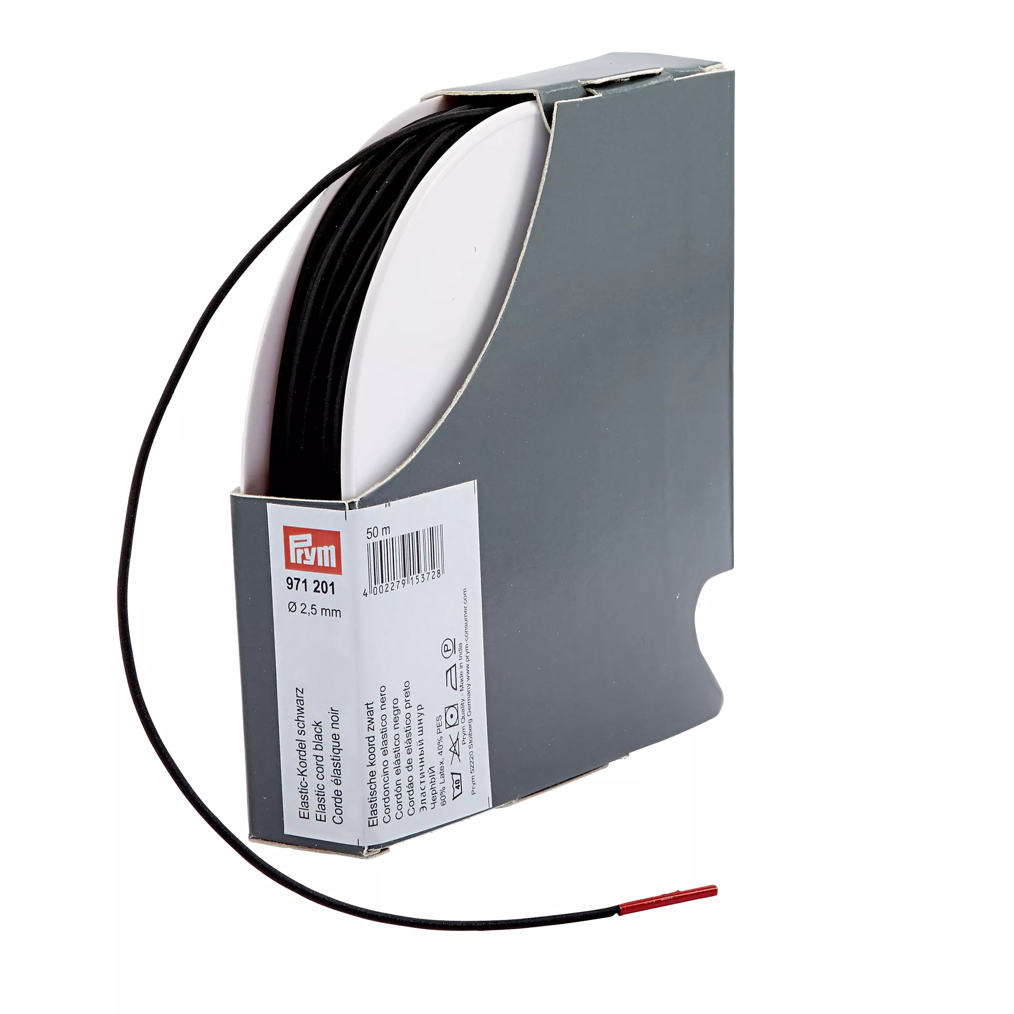 Prym Elastic-Kordel, schwarz