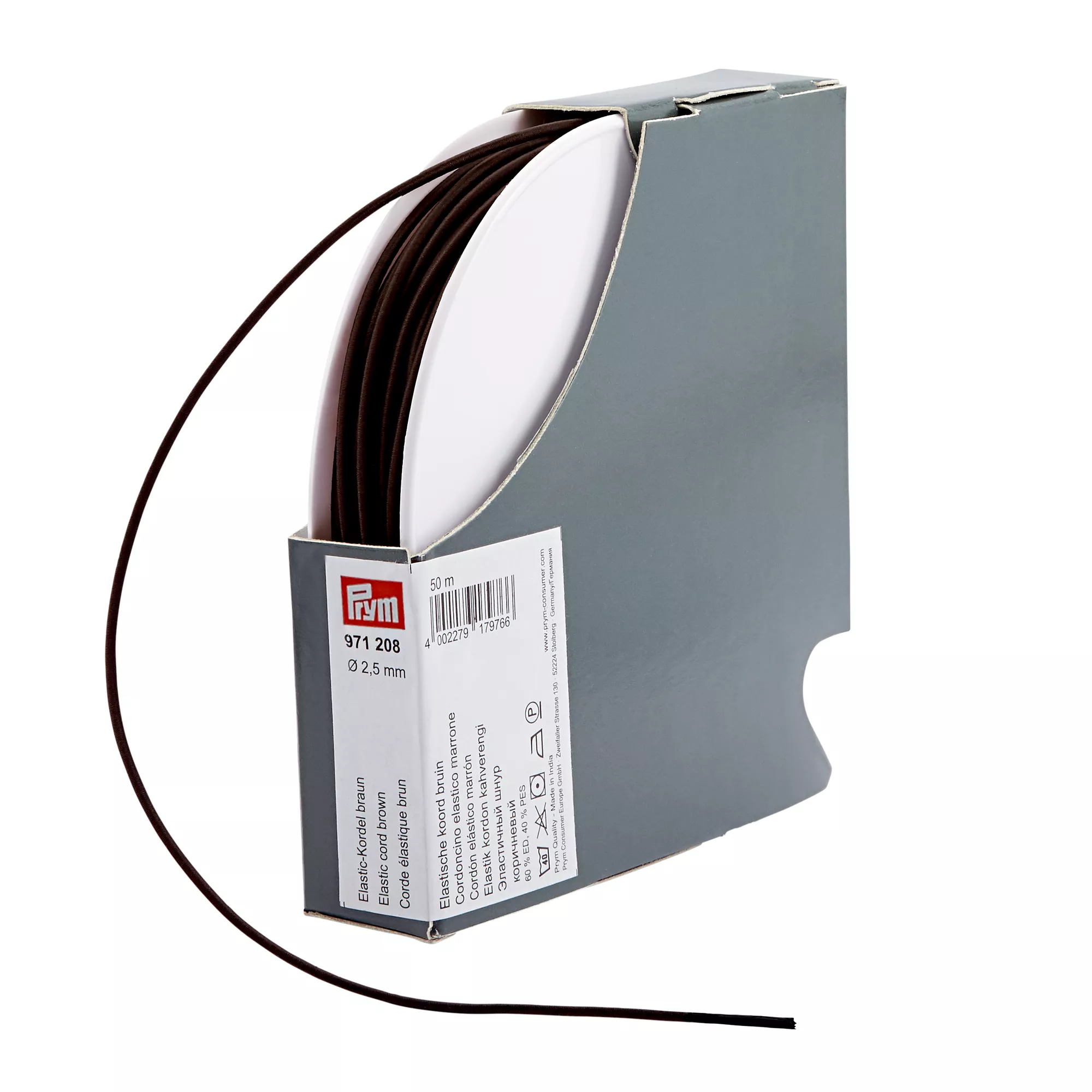 Prym Elastic-Kordel, braun