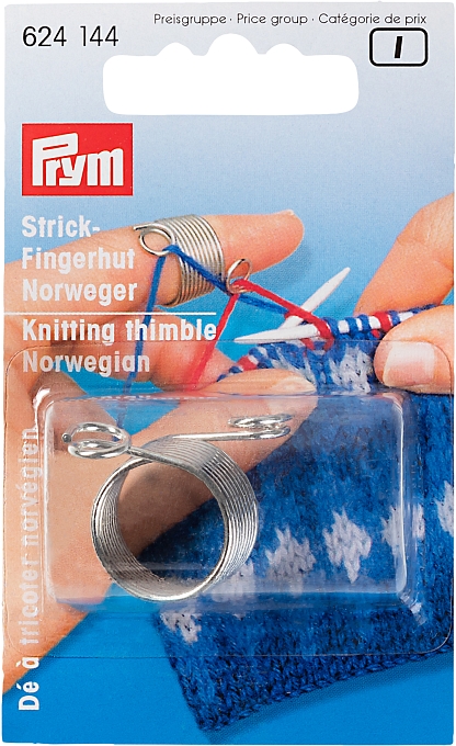 Prym Strickfingerhut Norweger, silber