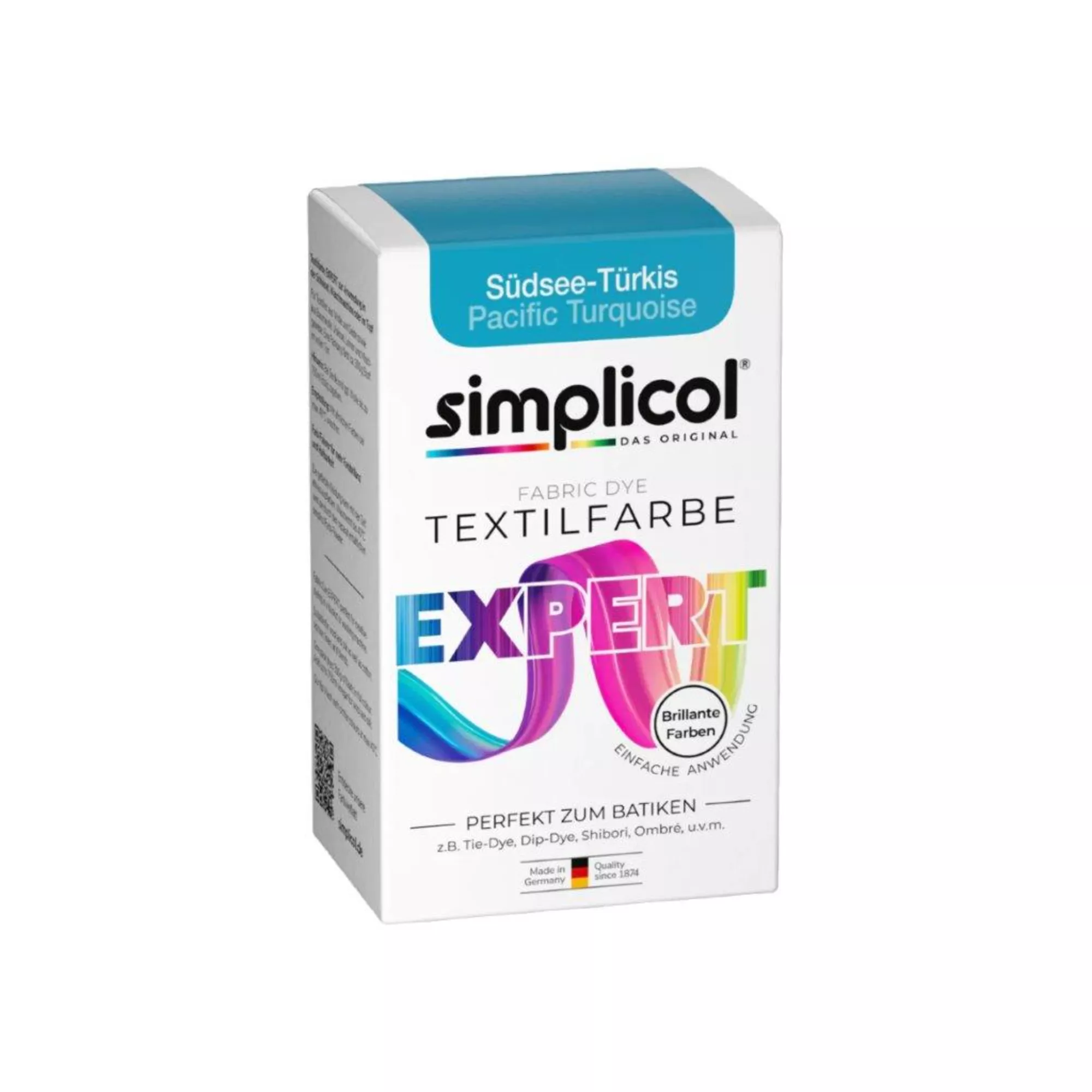 Simplicol Textilfarbe expert, südseetürkis