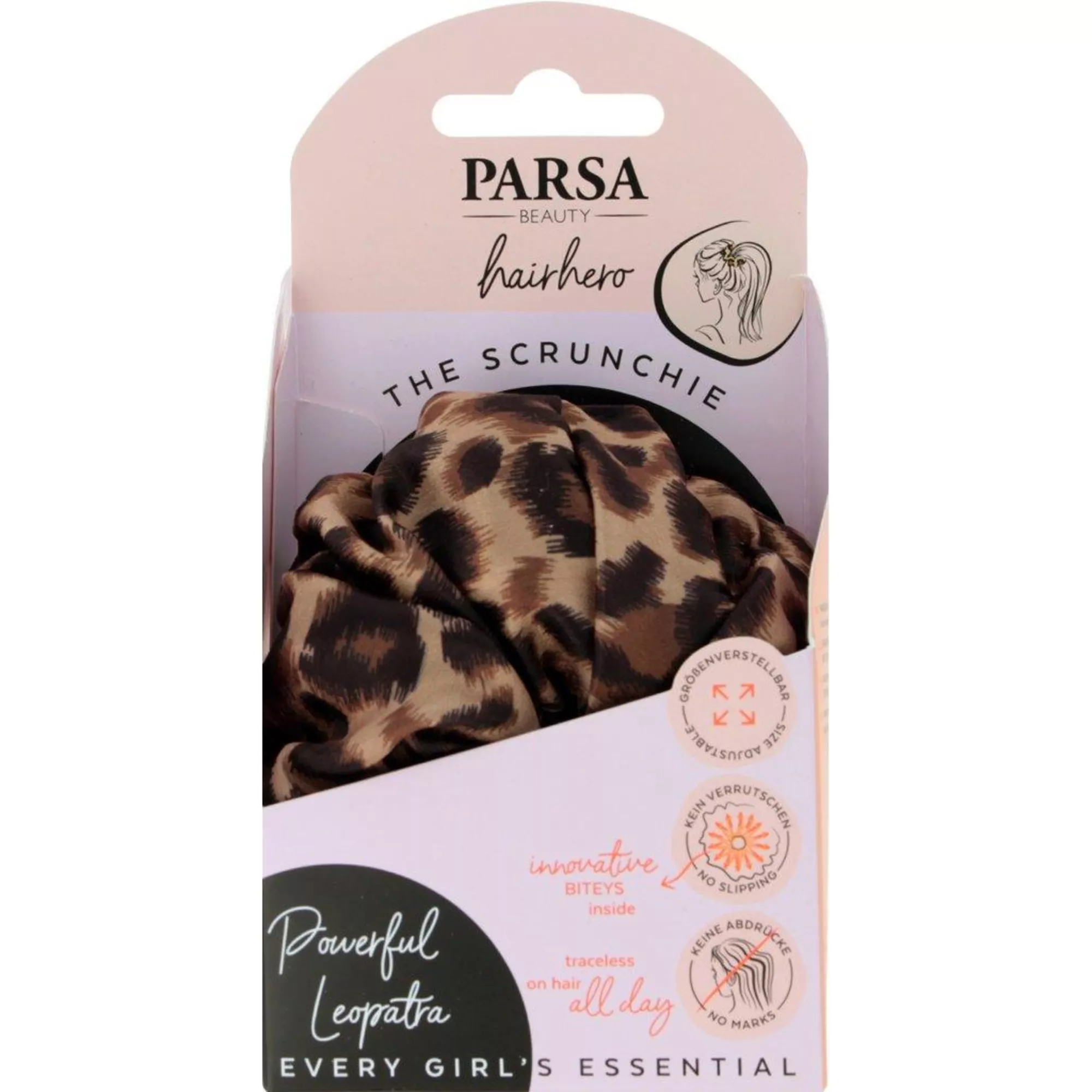 PARSA Hair Hero Scrunchie, Powerful Leopatra