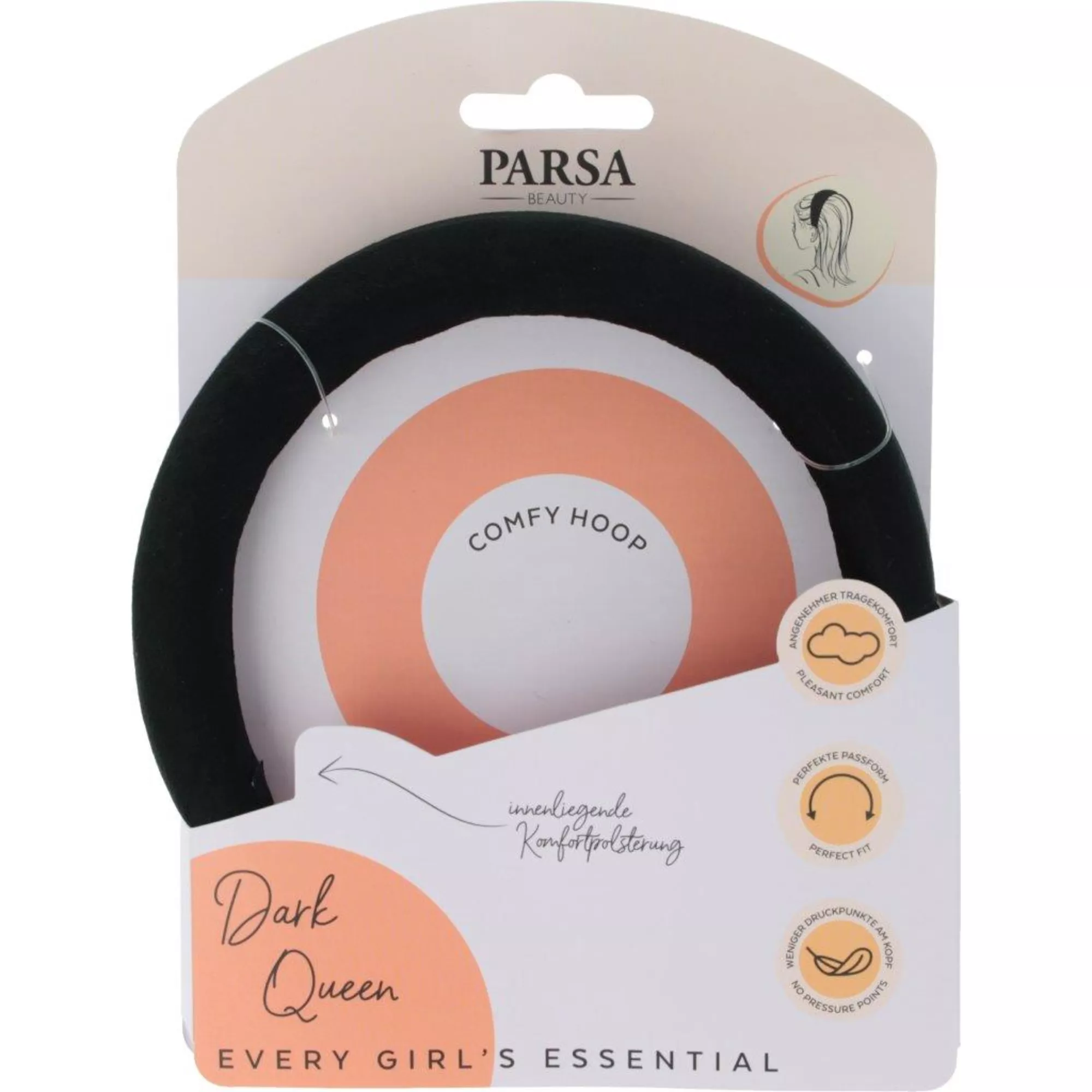 PARSA Hair Hero Comfy Hoop, Dark Queen