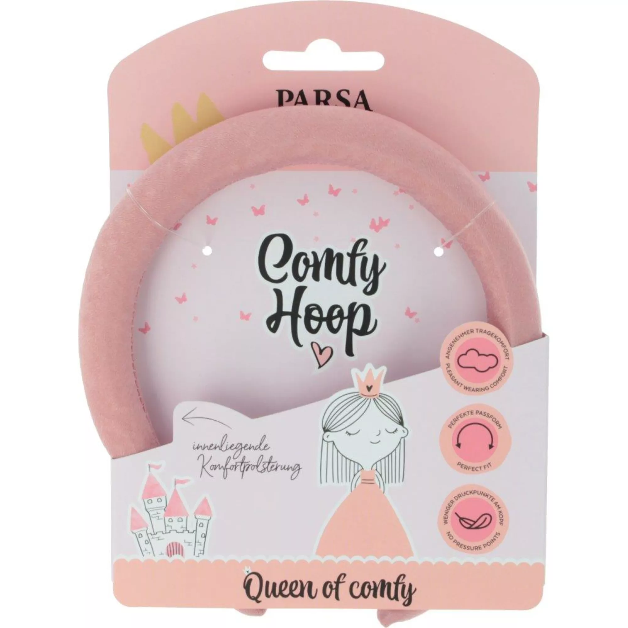PARSA Hair Hero Comfy Hoop for kids, rosa