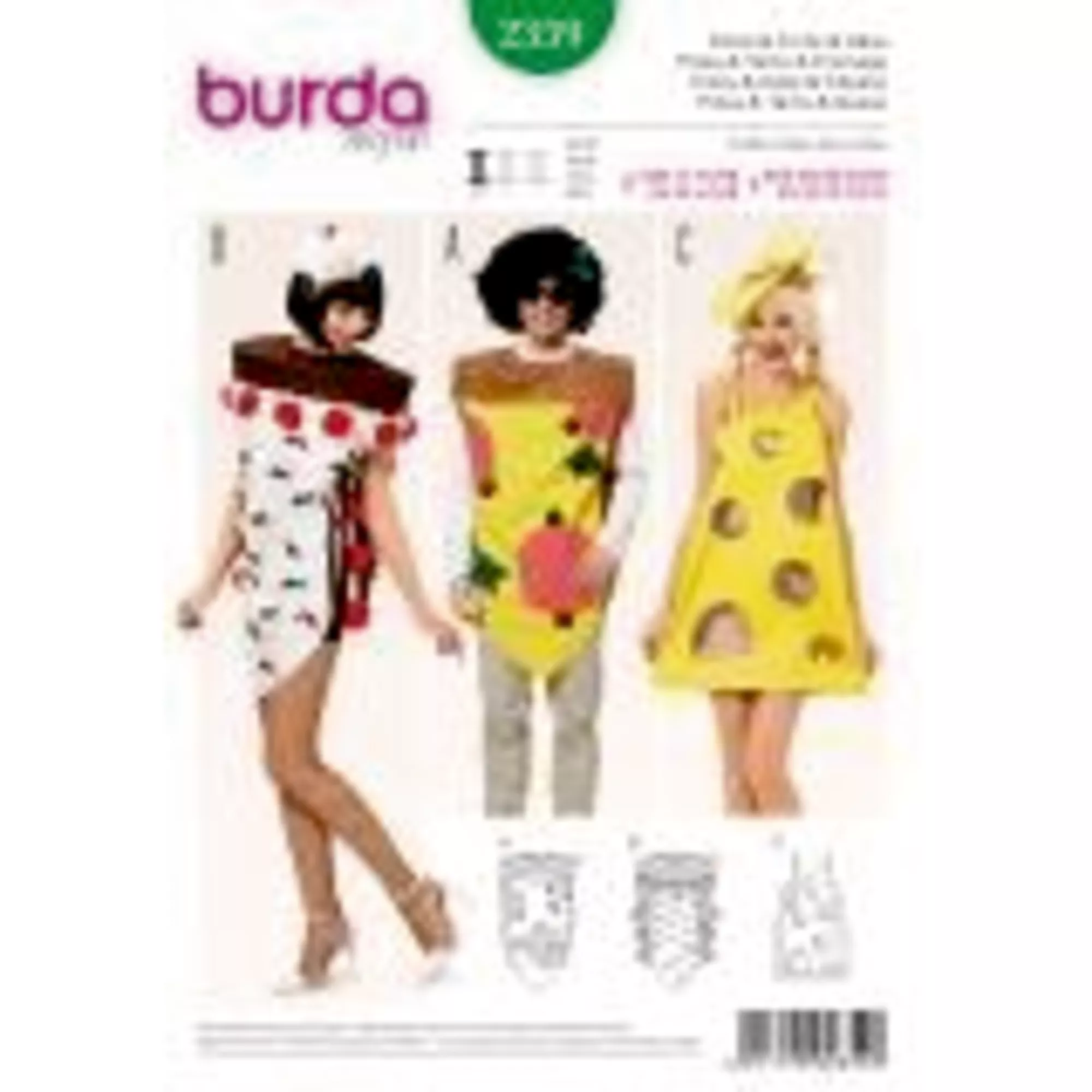 Burda Schnittmuster, Pizza, Kuchen, Käse