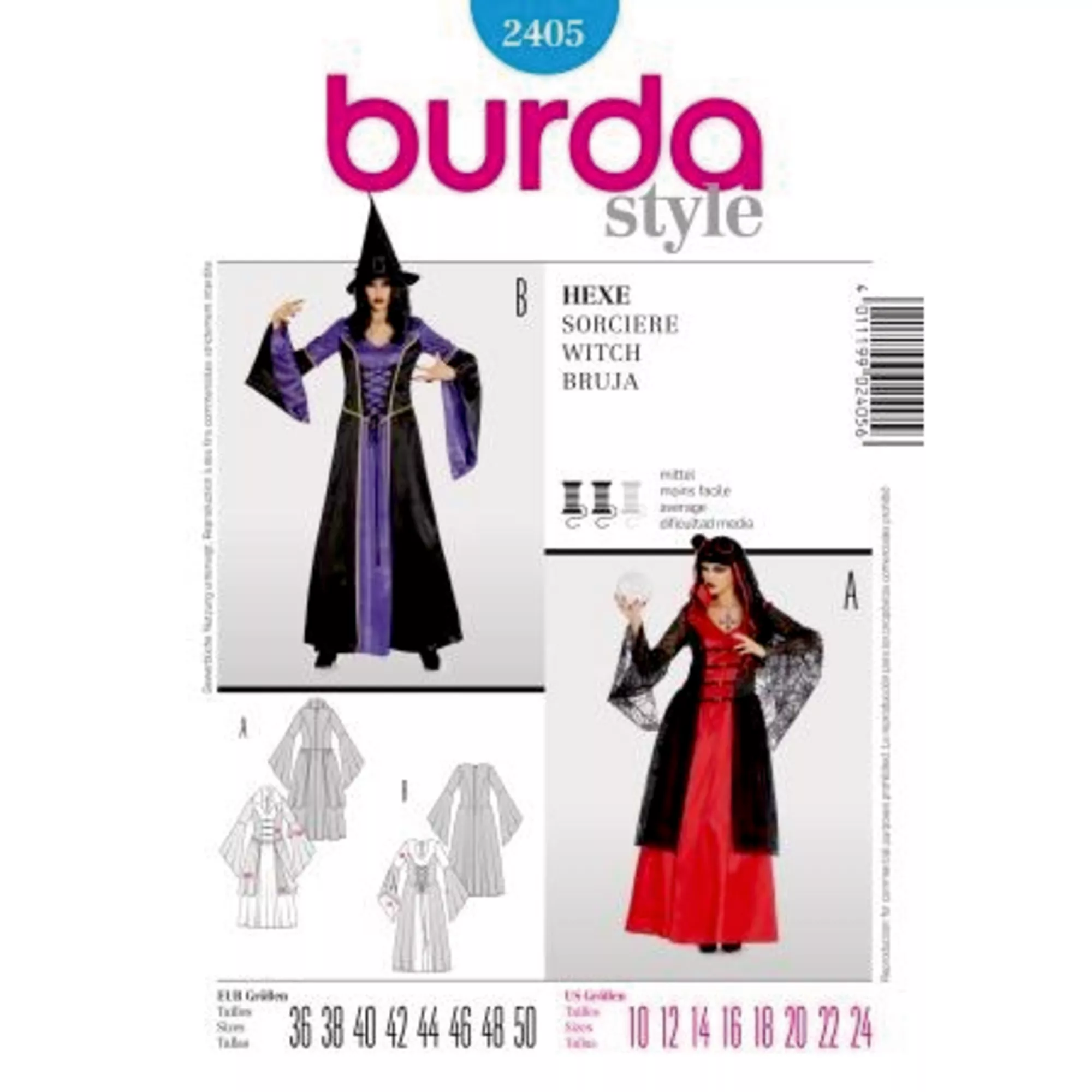 Burda Schnittmuster, Hexe