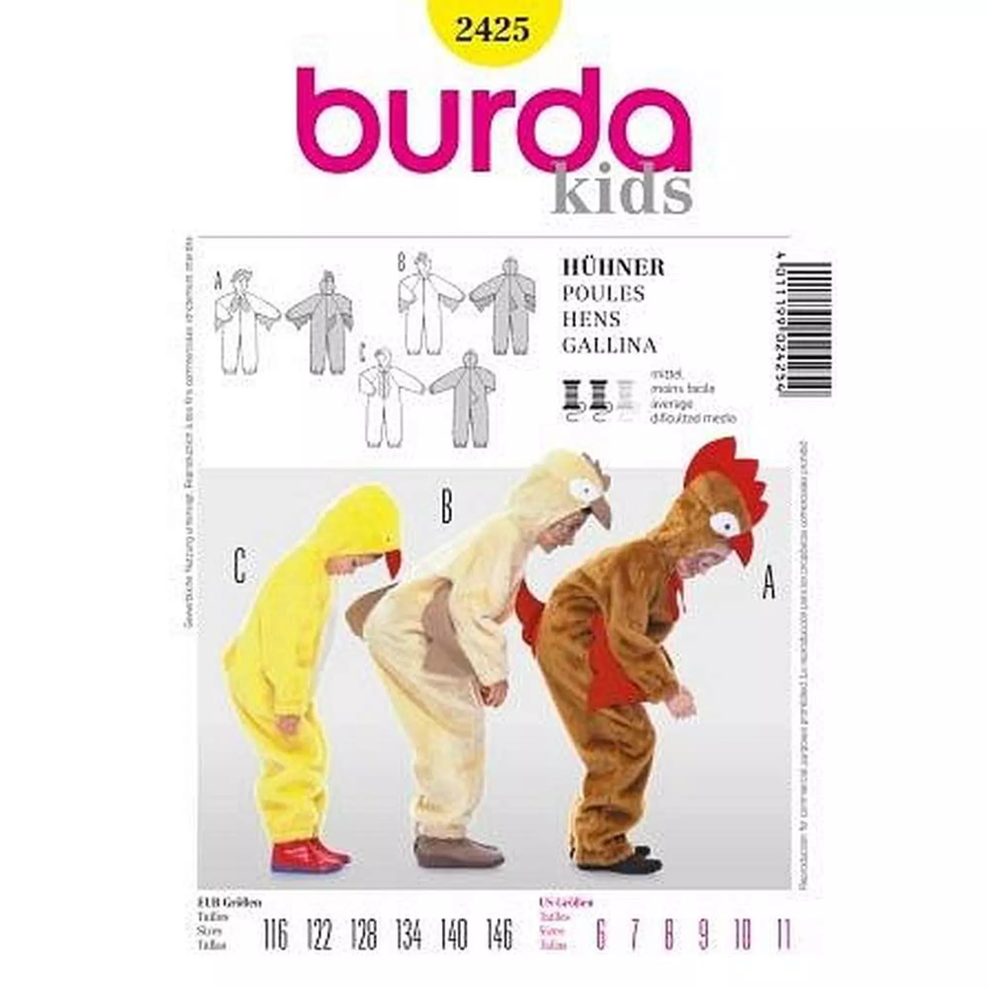 Burda Schnittmuster, Hühner