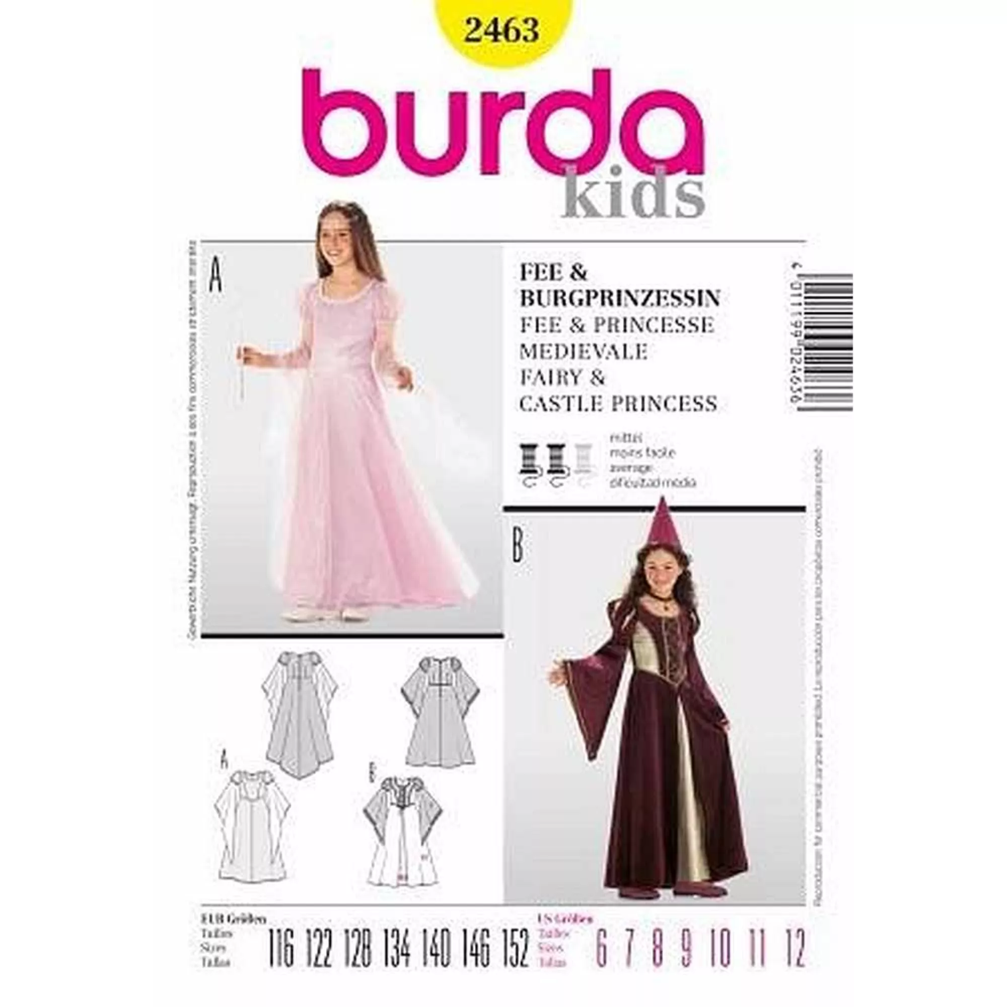 Burda Schnittmuster, Fee, Burgfräulein