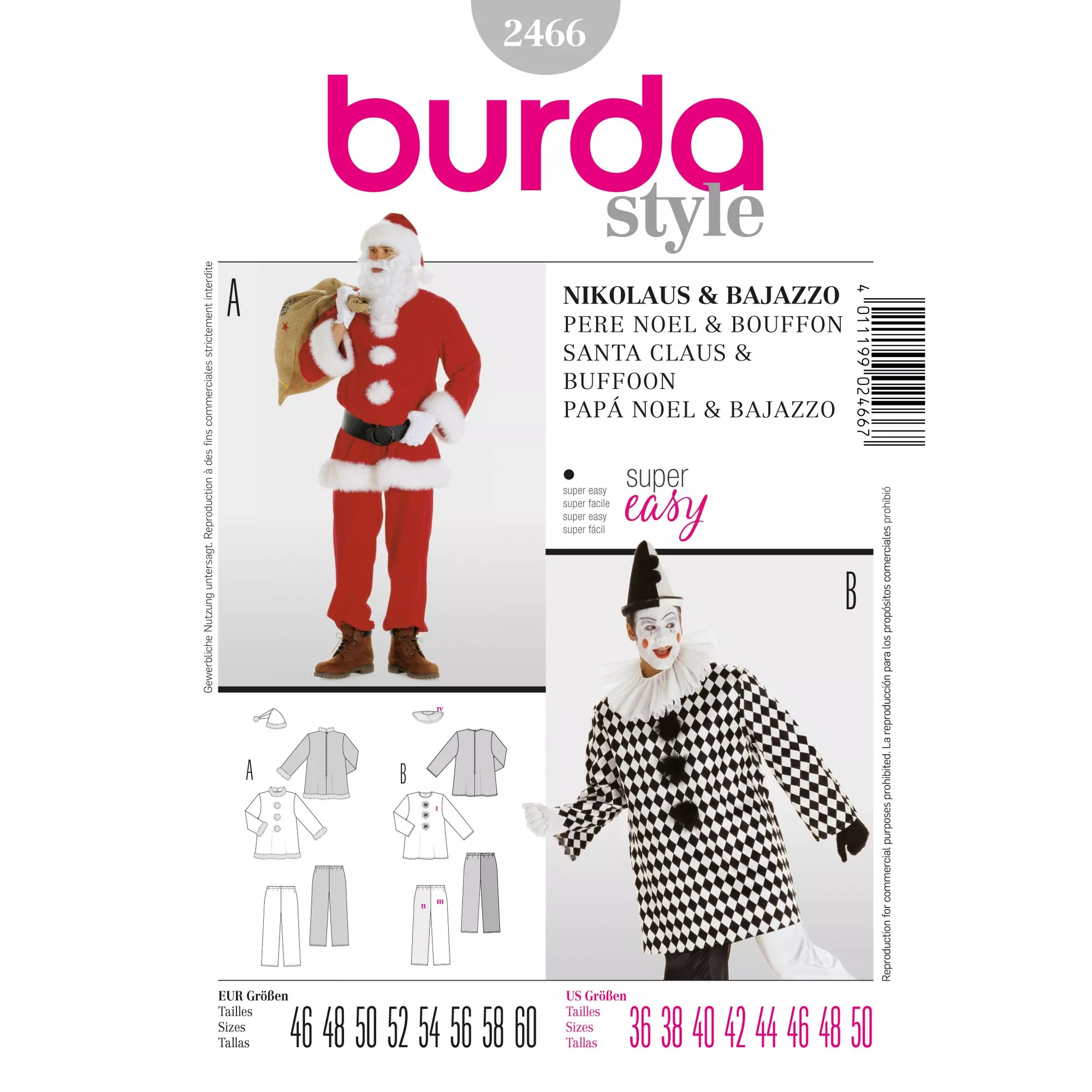 Burda Schnittmuster, Nikolaus, Bajazzo